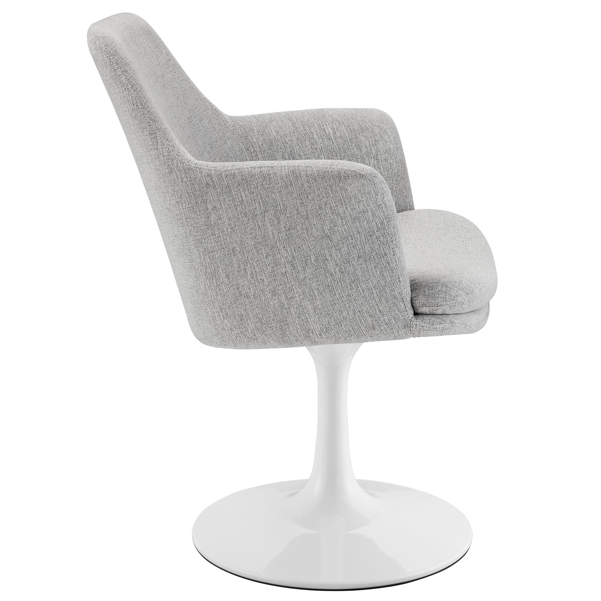 Lippa Swivel Dining Upholstered Armchair by Modway - Image 12