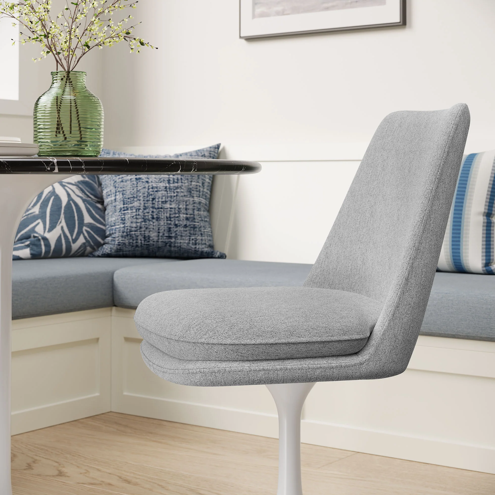 Lippa Swivel Dining Upholstered Side Chair by Modway - Image 17
