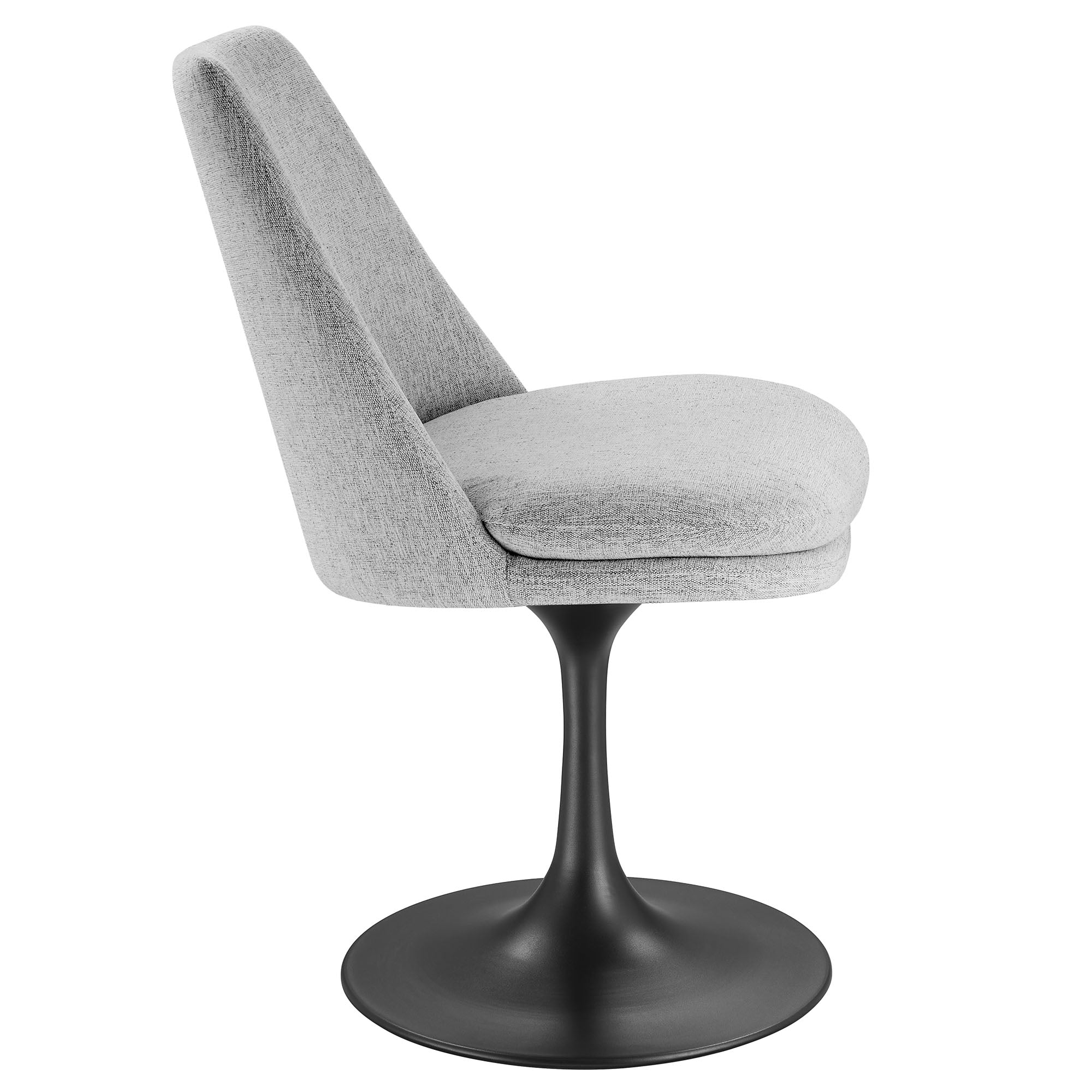 Lippa Swivel Dining Upholstered Side Chair by Modway - Image 3