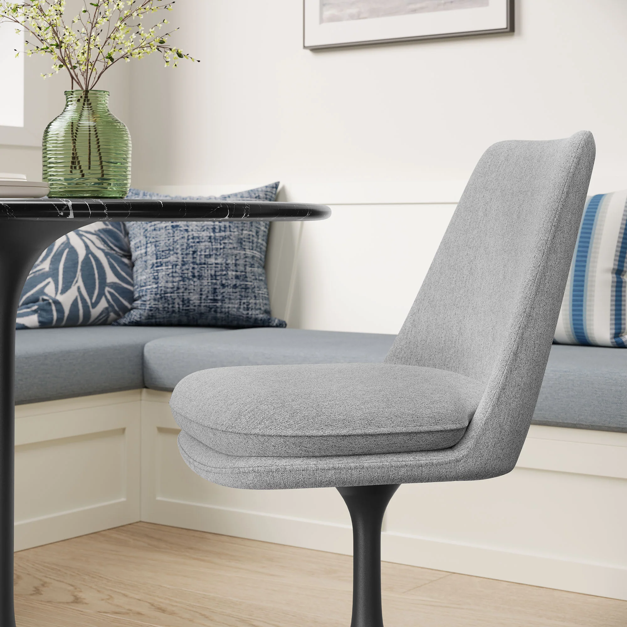Lippa Swivel Dining Upholstered Side Chair by Modway - Image 7