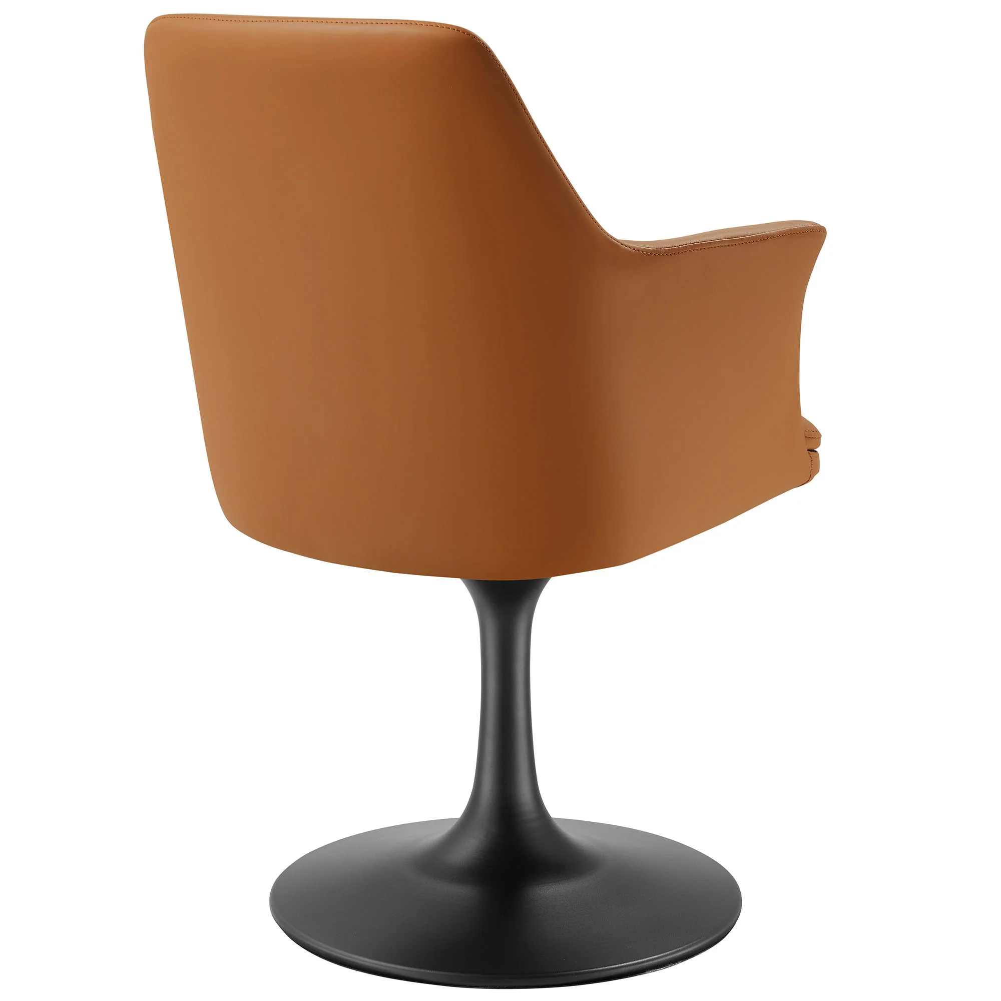 Lippa Swivel Dining Vegan Leather Armchair by Modway - Image 13