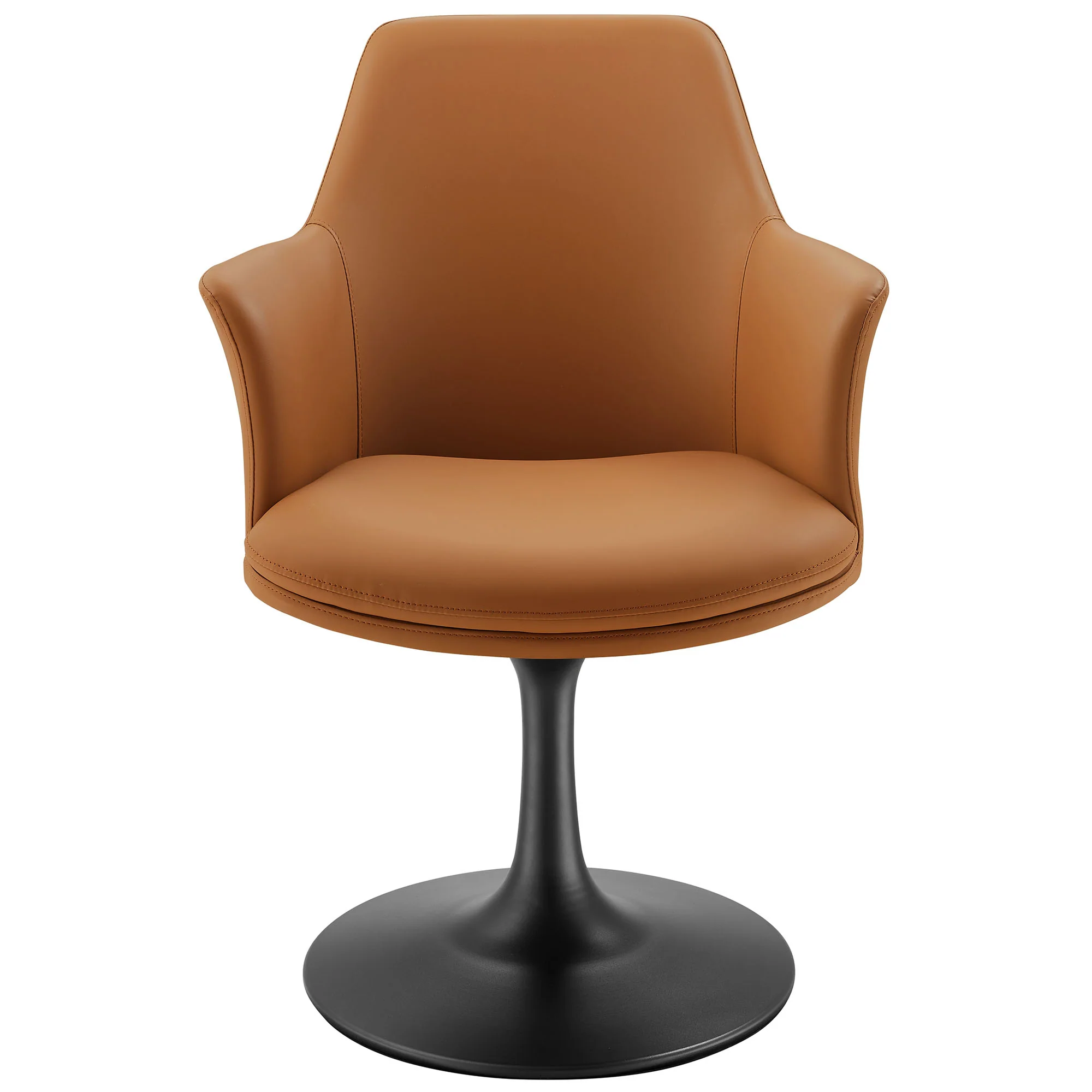 Lippa Swivel Dining Vegan Leather Armchair by Modway - Image 14