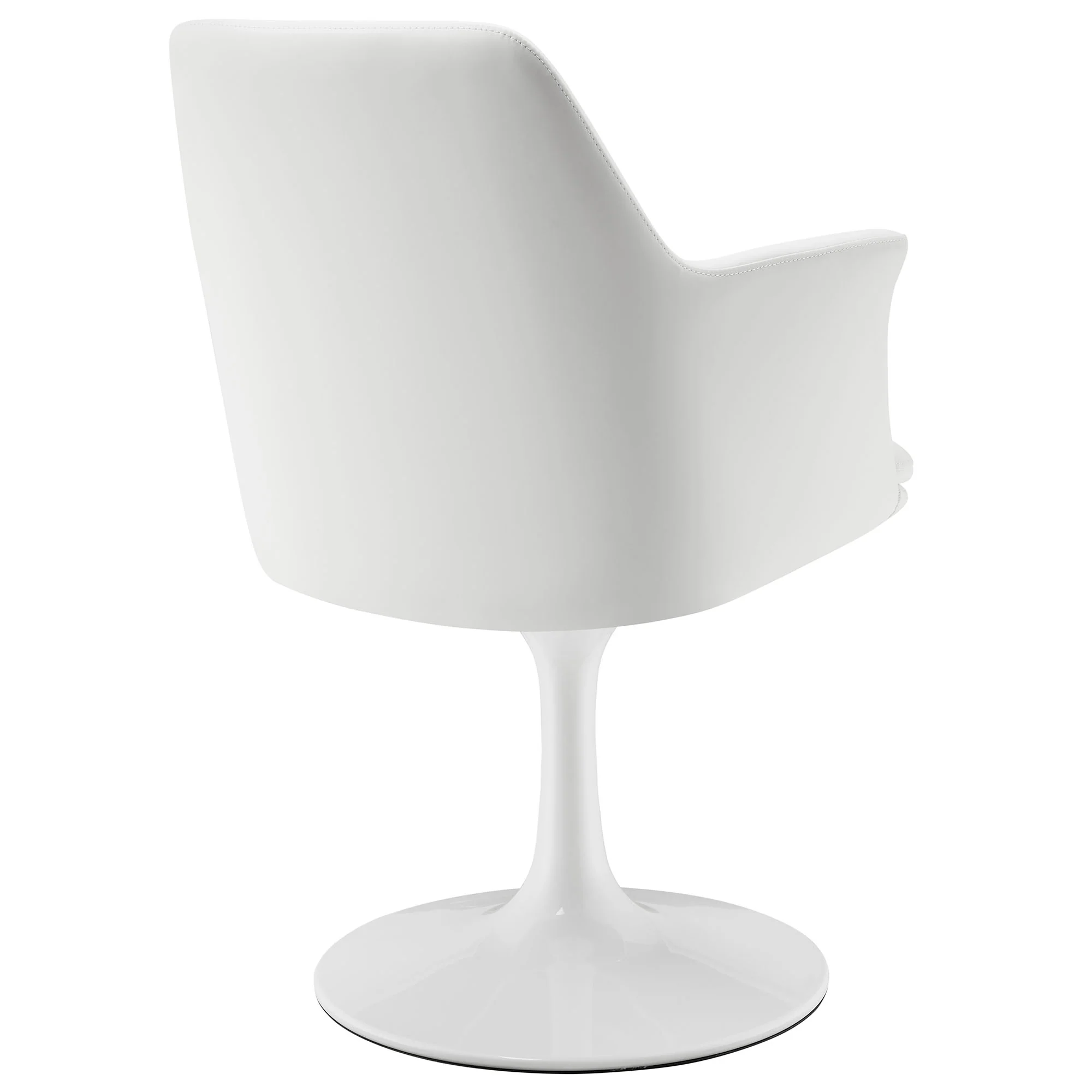 Lippa Swivel Dining Vegan Leather Armchair by Modway - Image 23