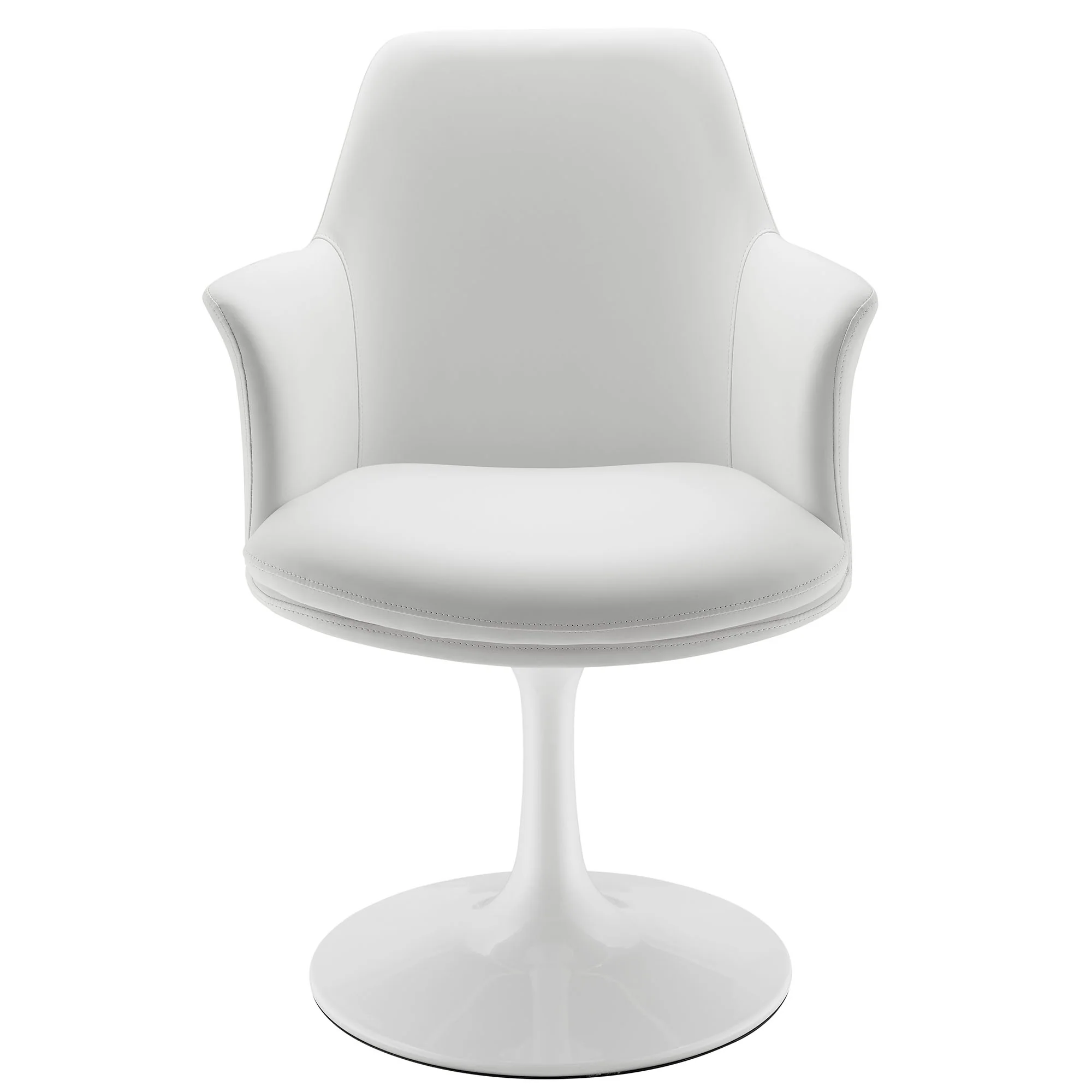 Lippa Swivel Dining Vegan Leather Armchair by Modway - Image 24