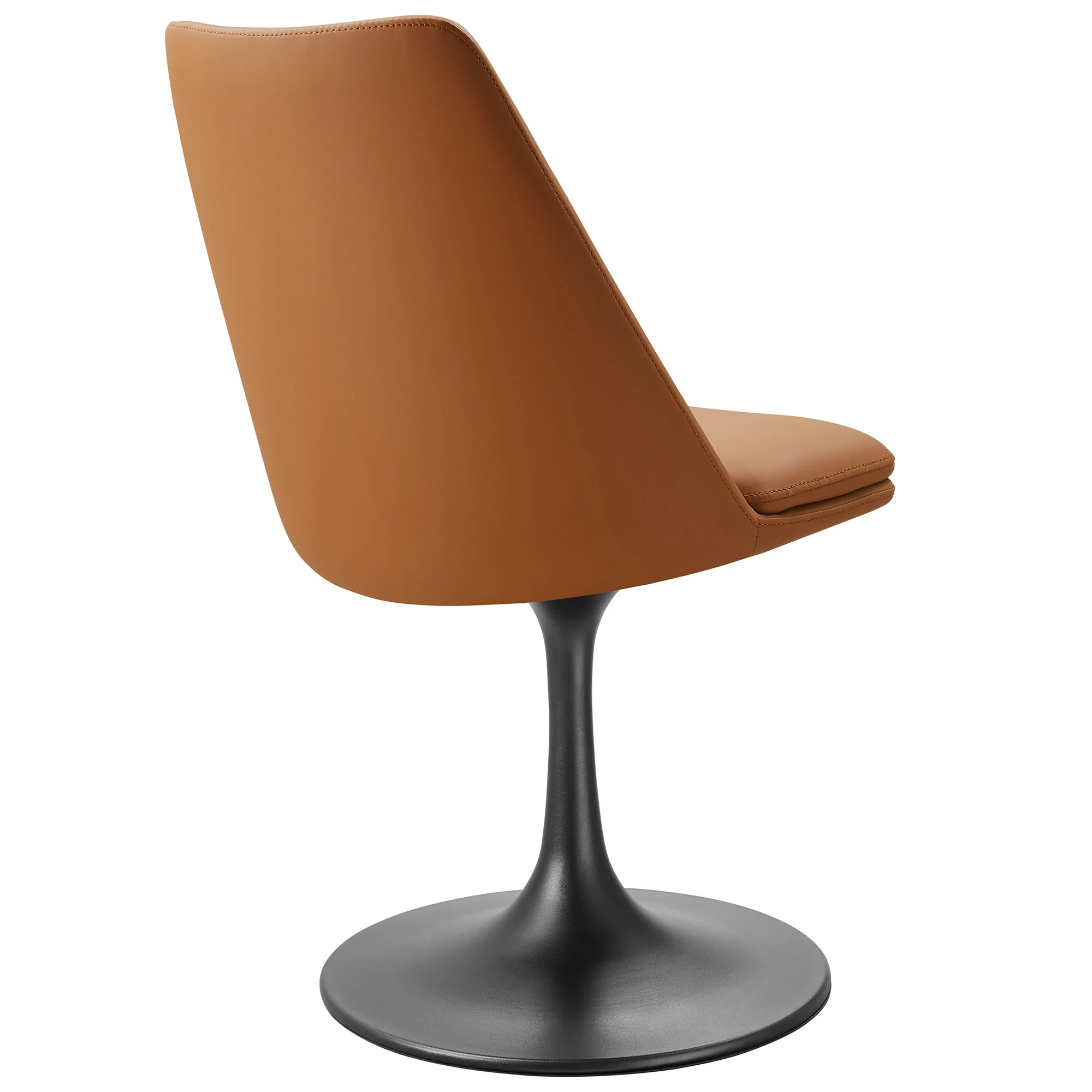 Lippa Swivel Dining Vegan Leather Side Chair by Modway - Image 13
