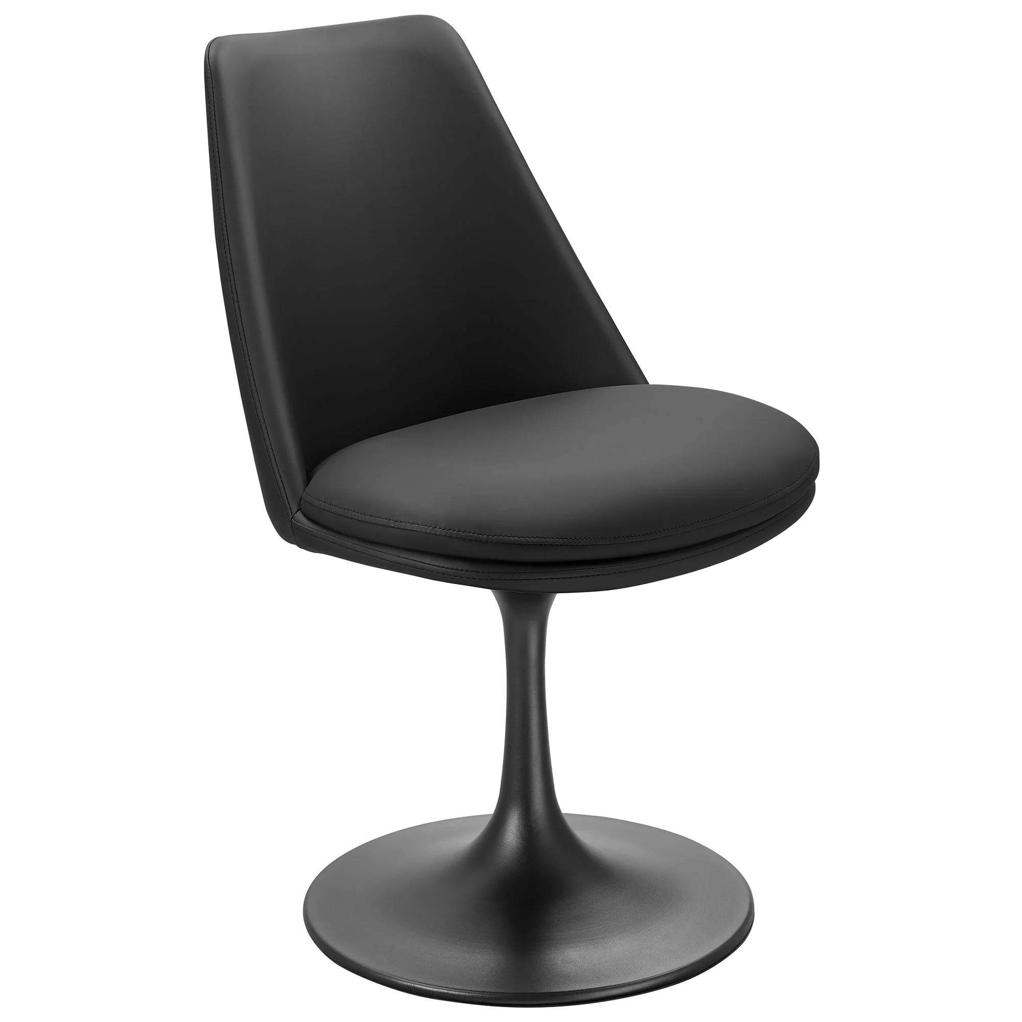 Lippa Swivel Dining Vegan Leather Side Chair by Modway - Image 2