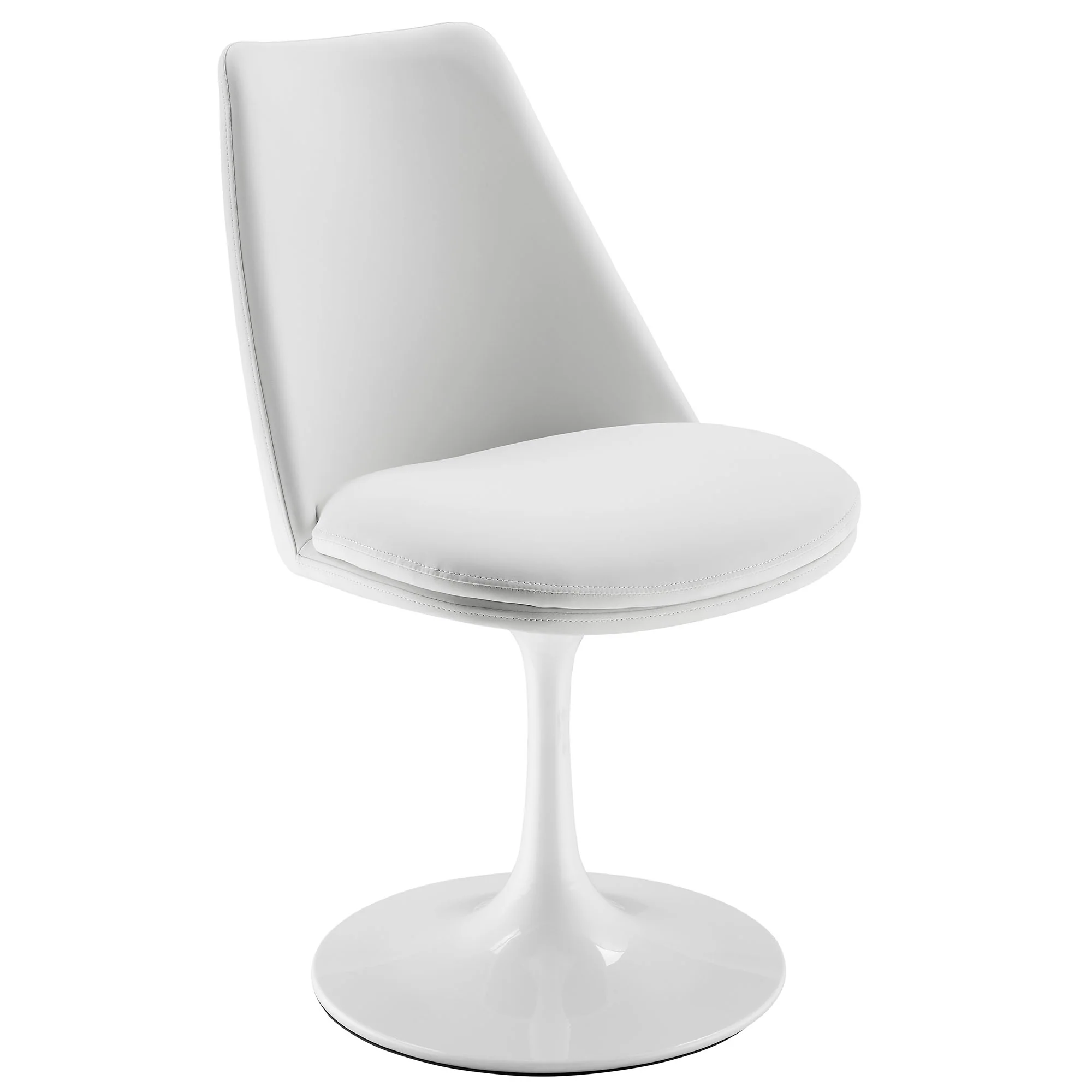 Lippa Swivel Dining Vegan Leather Side Chair by Modway - Image 21