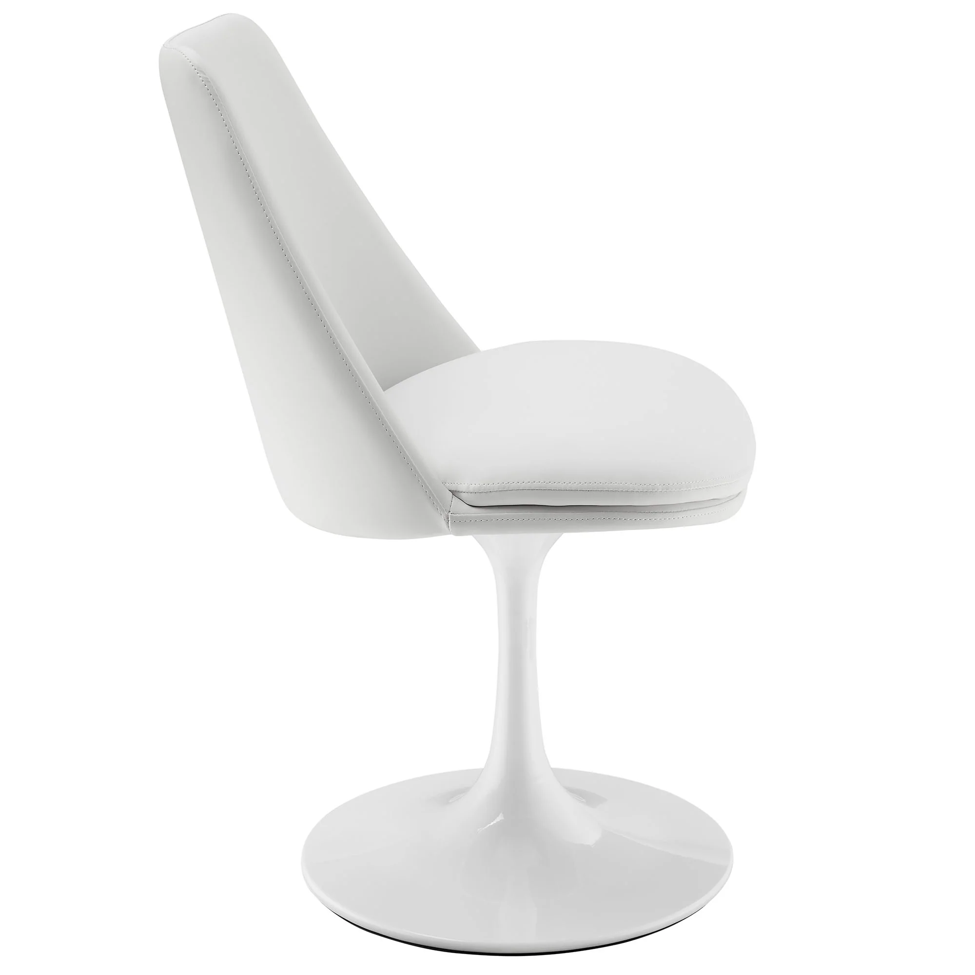 Lippa Swivel Dining Vegan Leather Side Chair by Modway - Image 22