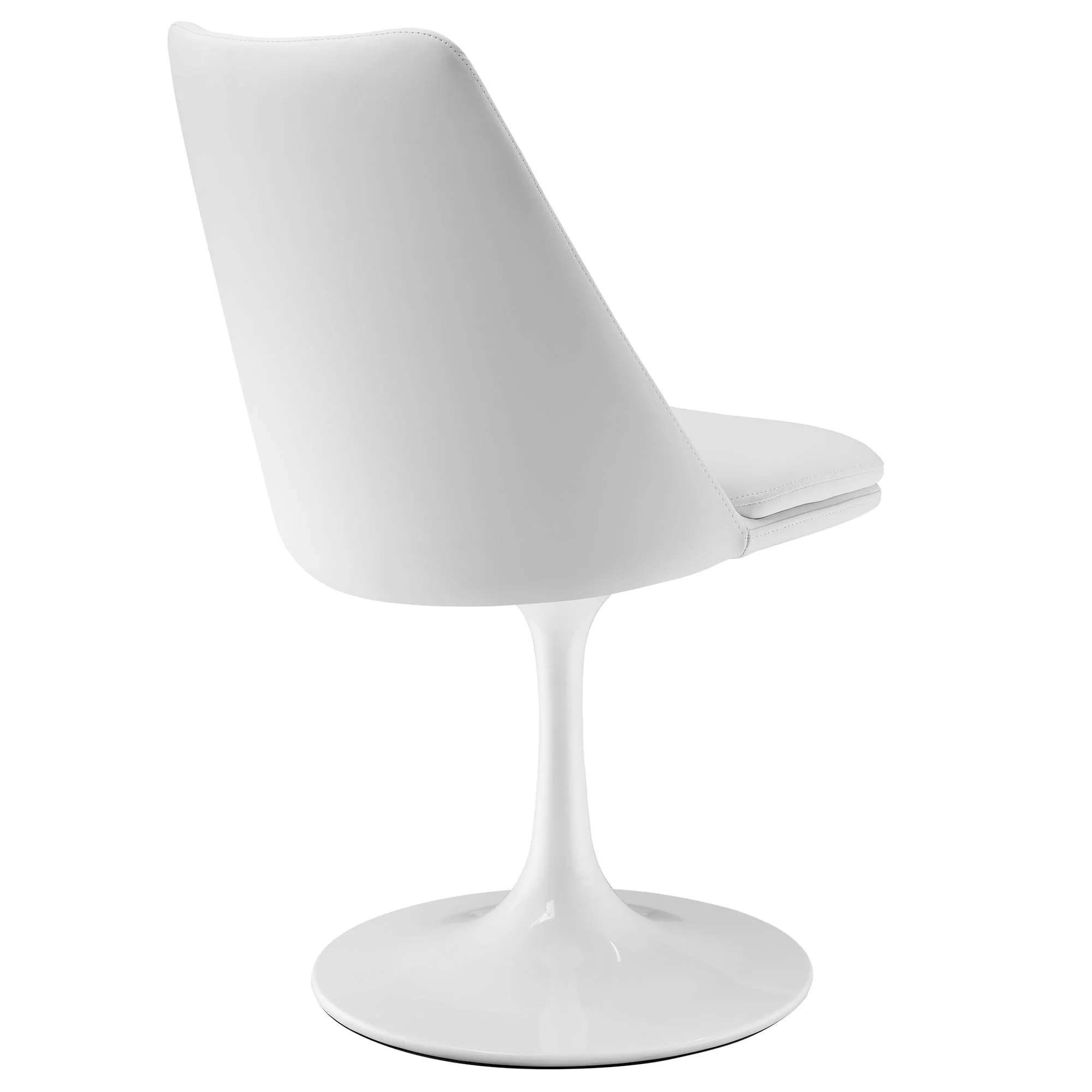 Lippa Swivel Dining Vegan Leather Side Chair by Modway - Image 23