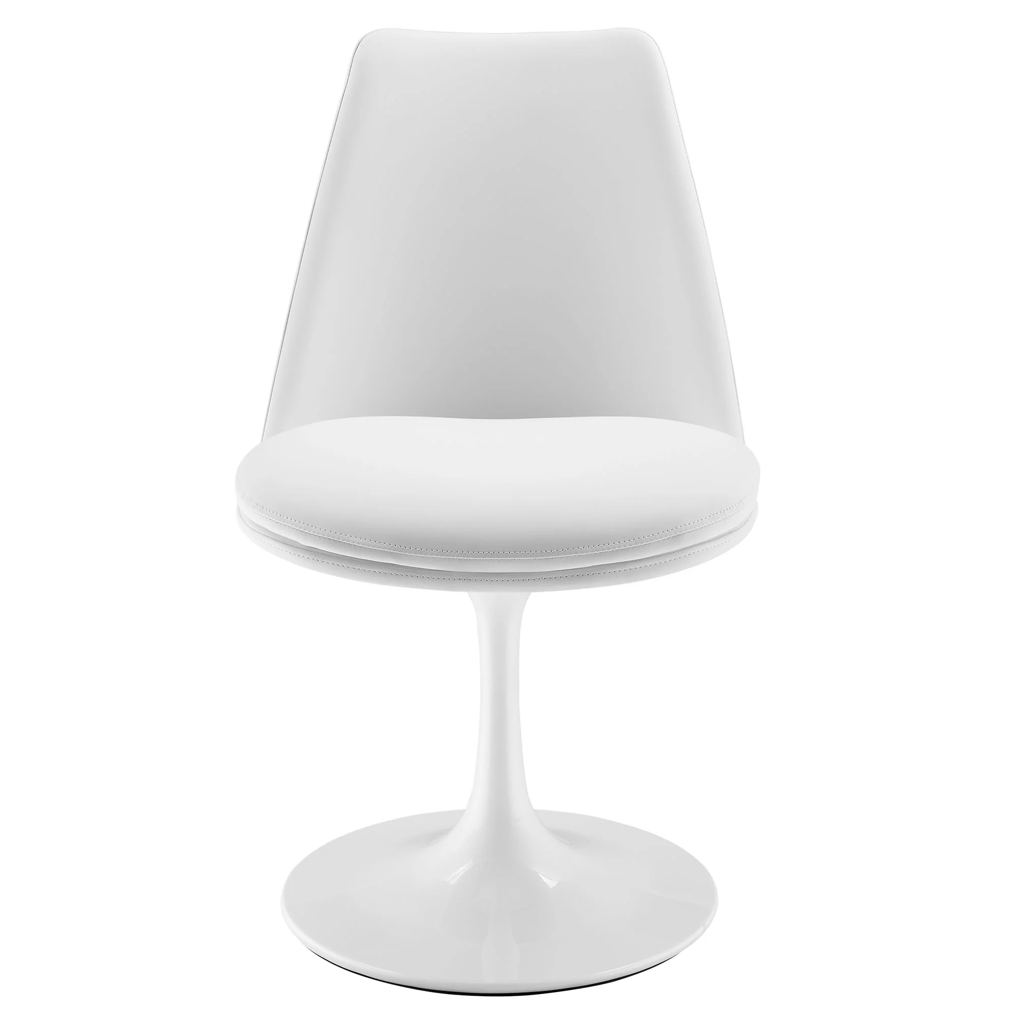 Lippa Swivel Dining Vegan Leather Side Chair by Modway - Image 24