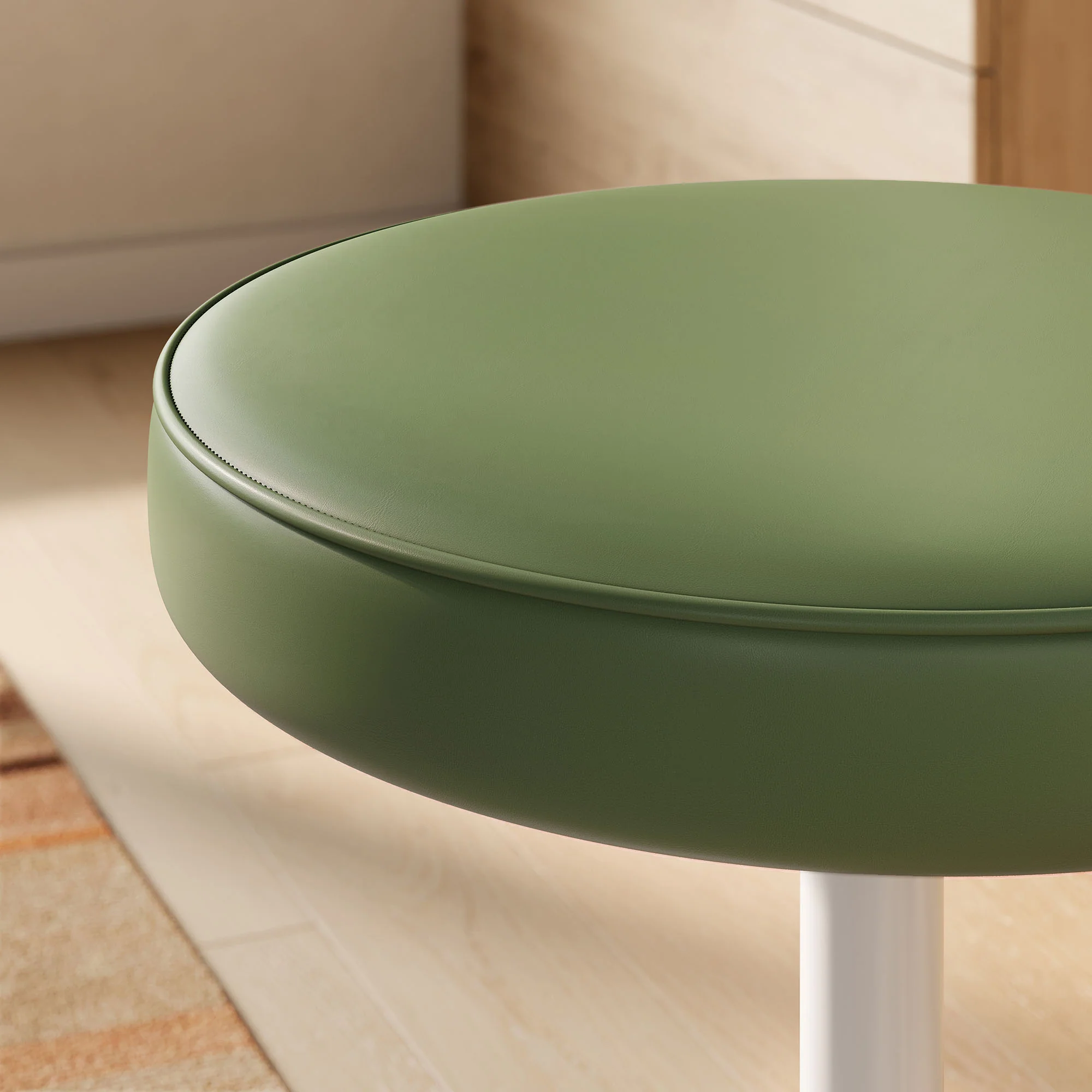 Lippa Vegan Leather Round Stool by Modway - Image 5