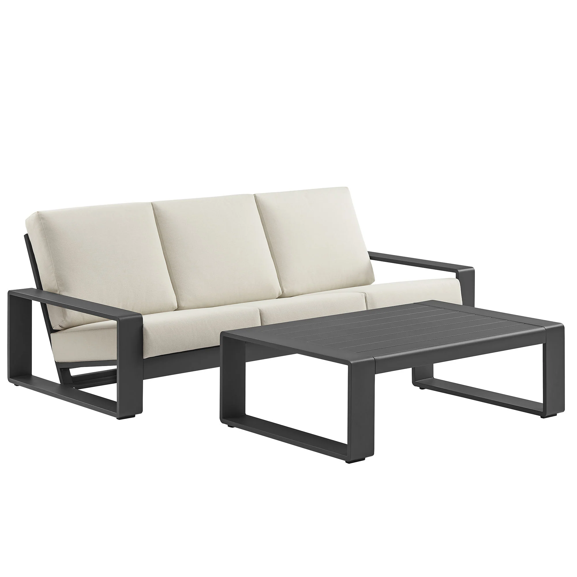 Lirienne 2-Piece Outdoor Patio Aluminum Furniture Set by Modway - Image 2
