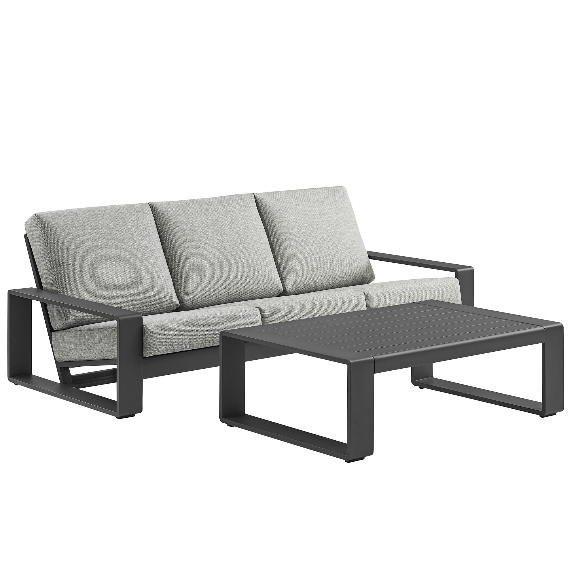 Lirienne 2-Piece Outdoor Patio Aluminum Furniture Set by Modway - Image 4