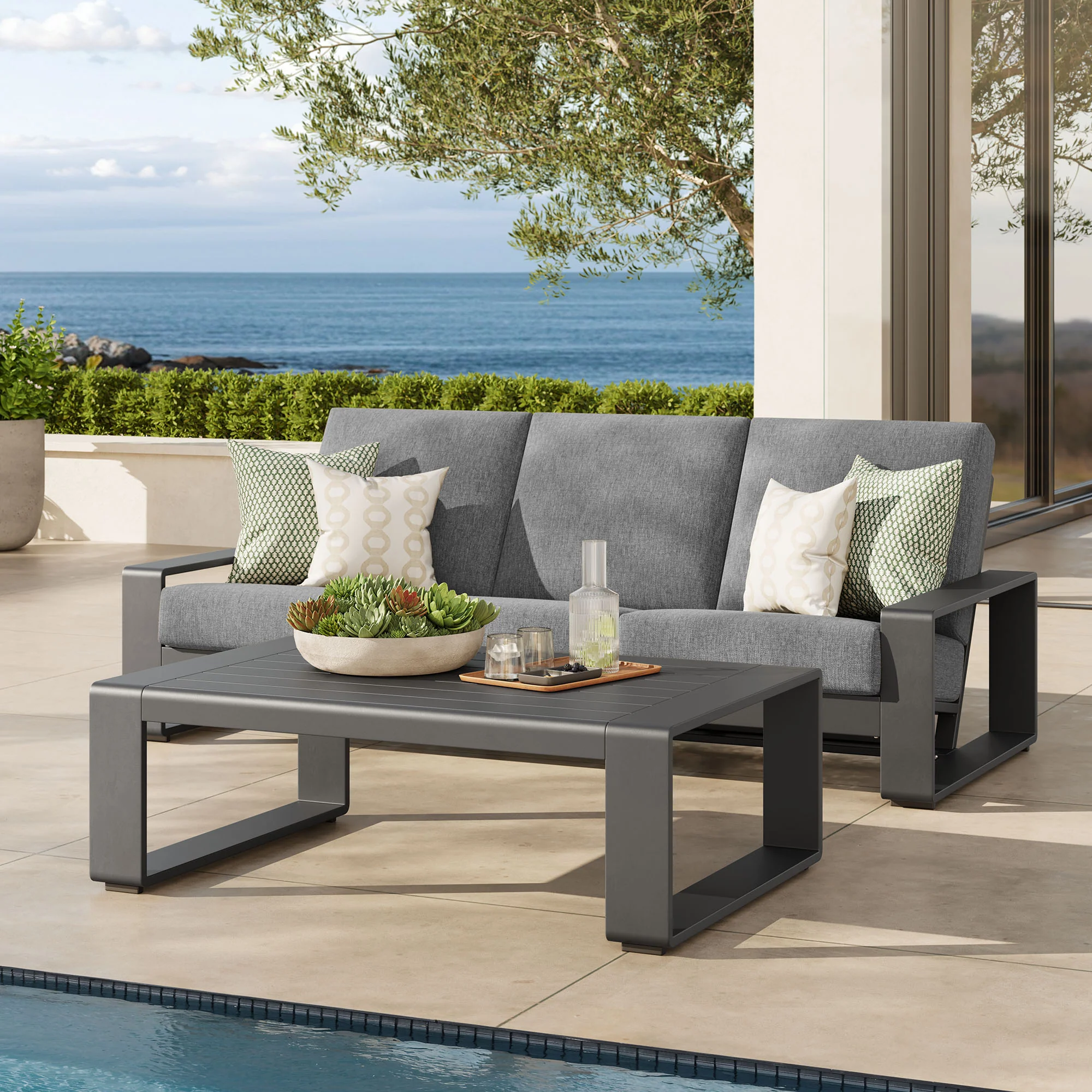 Lirienne 2-Piece Outdoor Patio Aluminum Furniture Set by Modway - Image 5