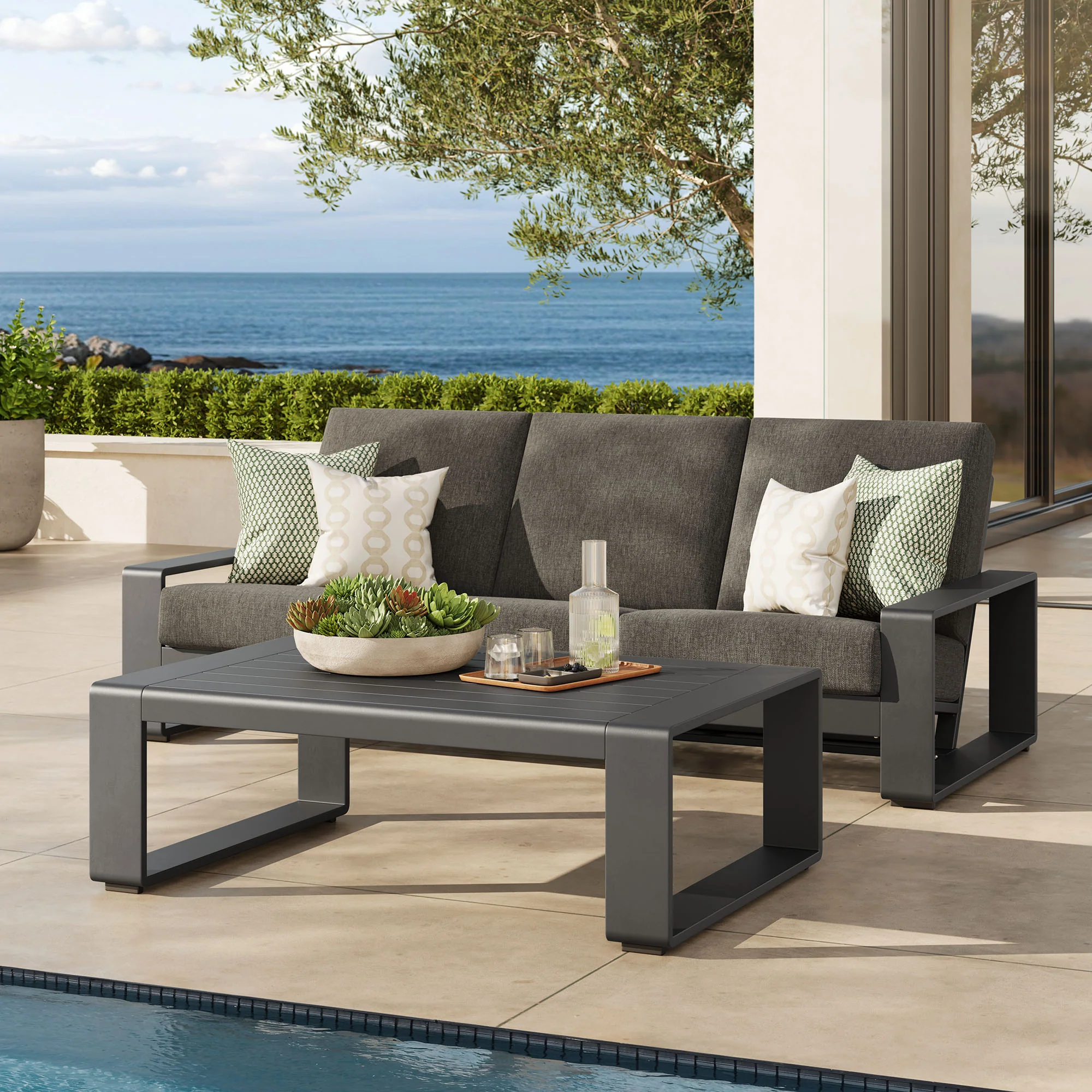 Lirienne 2-Piece Outdoor Patio Aluminum Furniture Set by Modway - Image 8