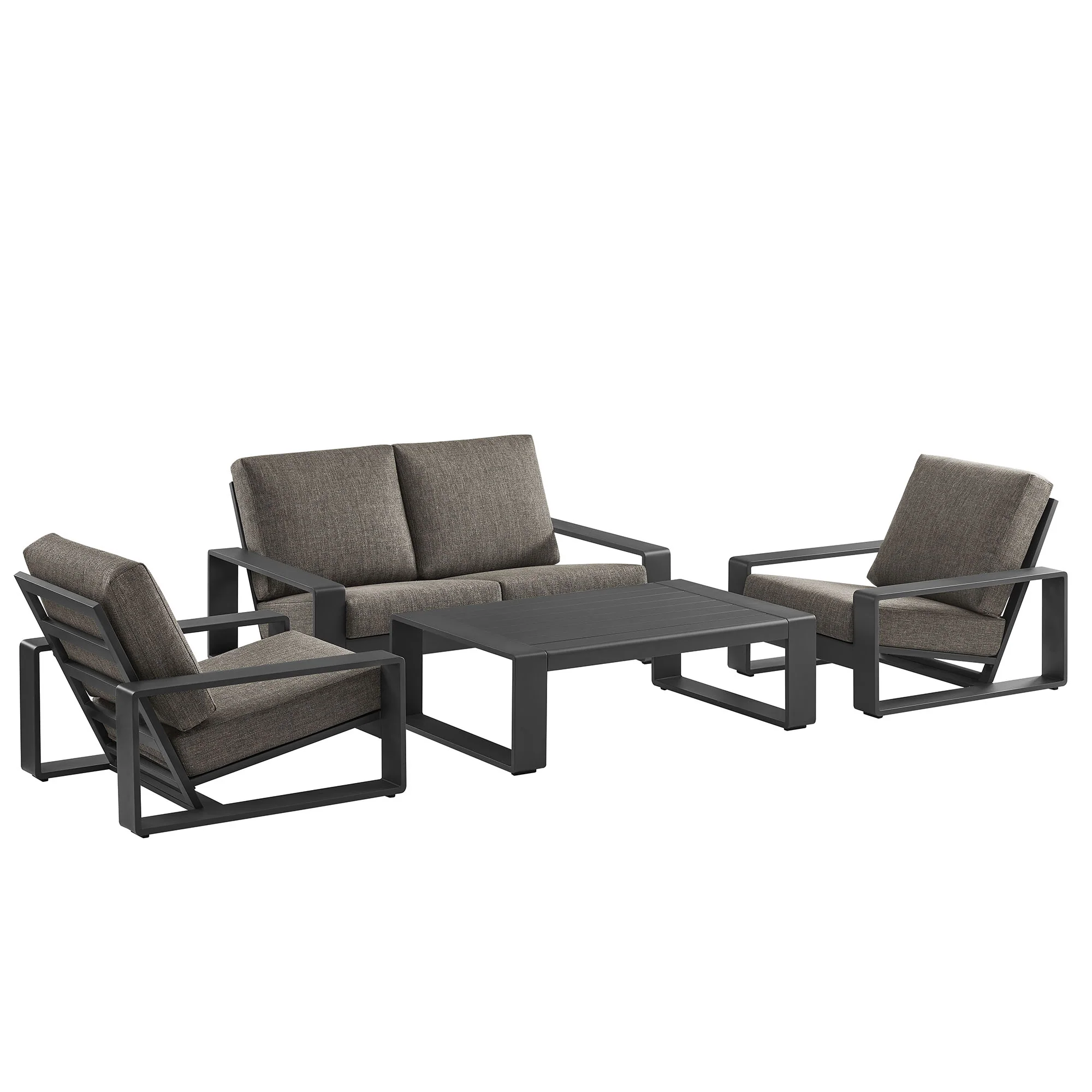 Lirienne 4-Piece Outdoor Patio Aluminum Furniture Set by Modway - Image 10