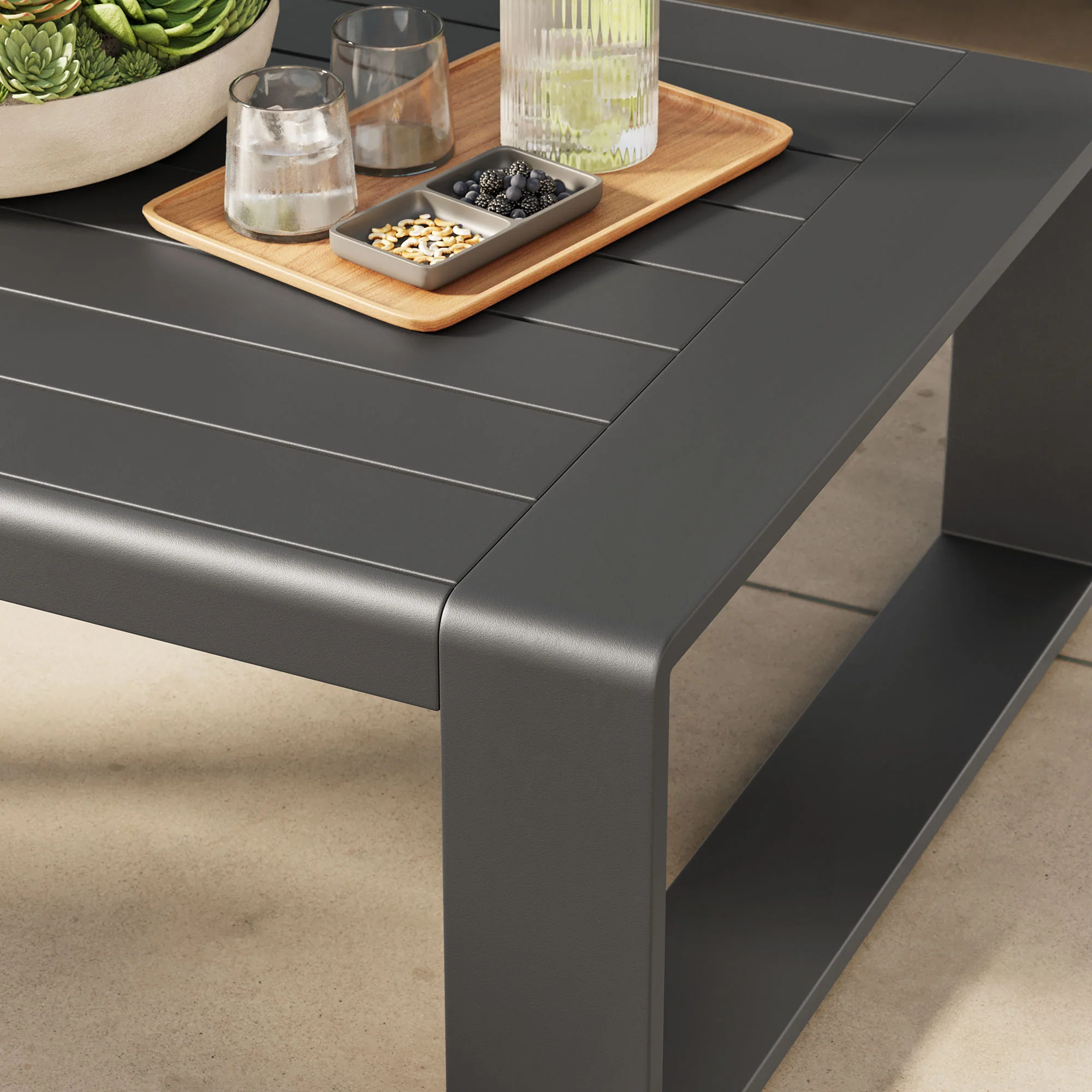 Lirienne Outdoor Patio Aluminum Coffee Table by Modway - Image 7