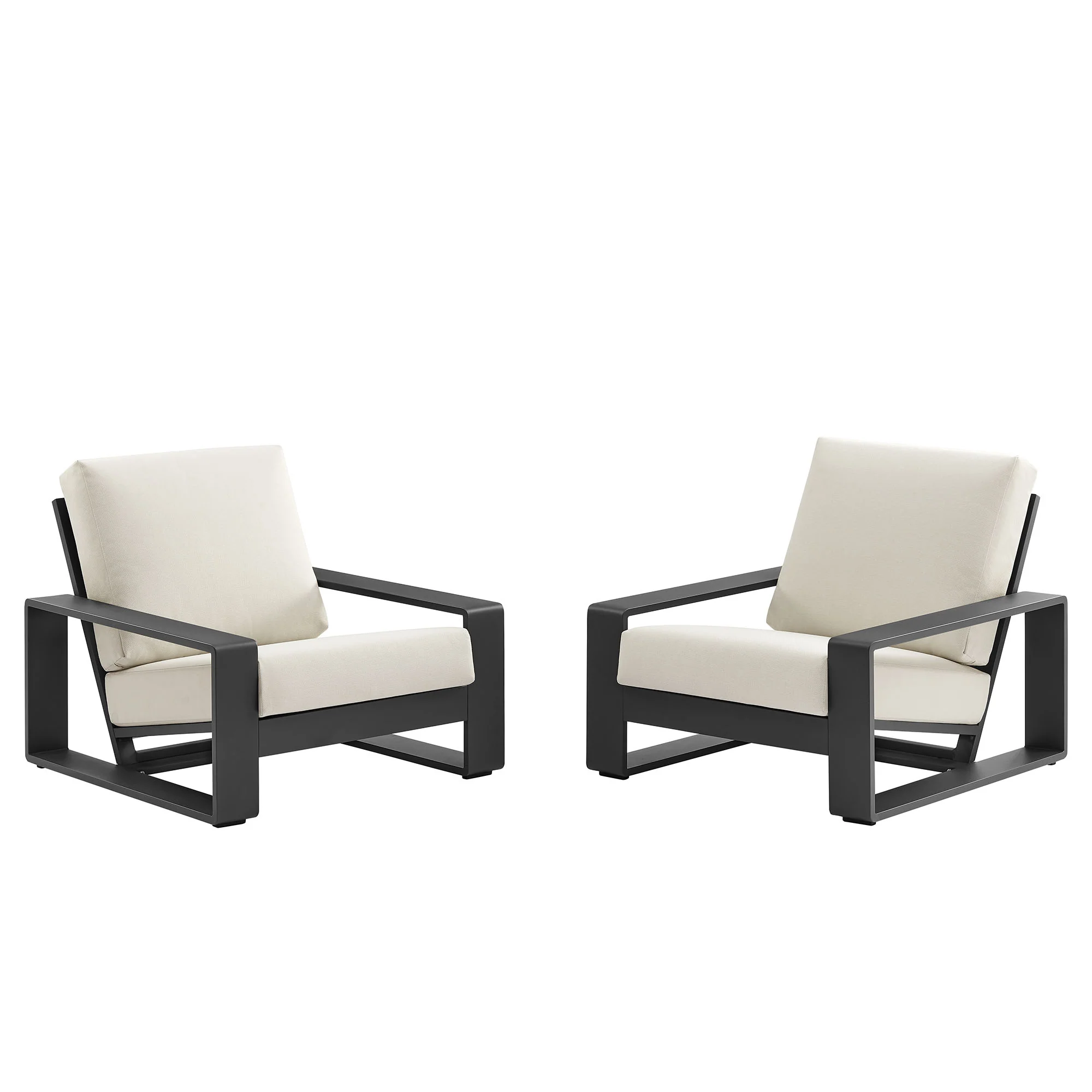 Lirienne Outdoor Patio Aluminum Faux Wood Armchairs Set of 2 by Modway - Image 2