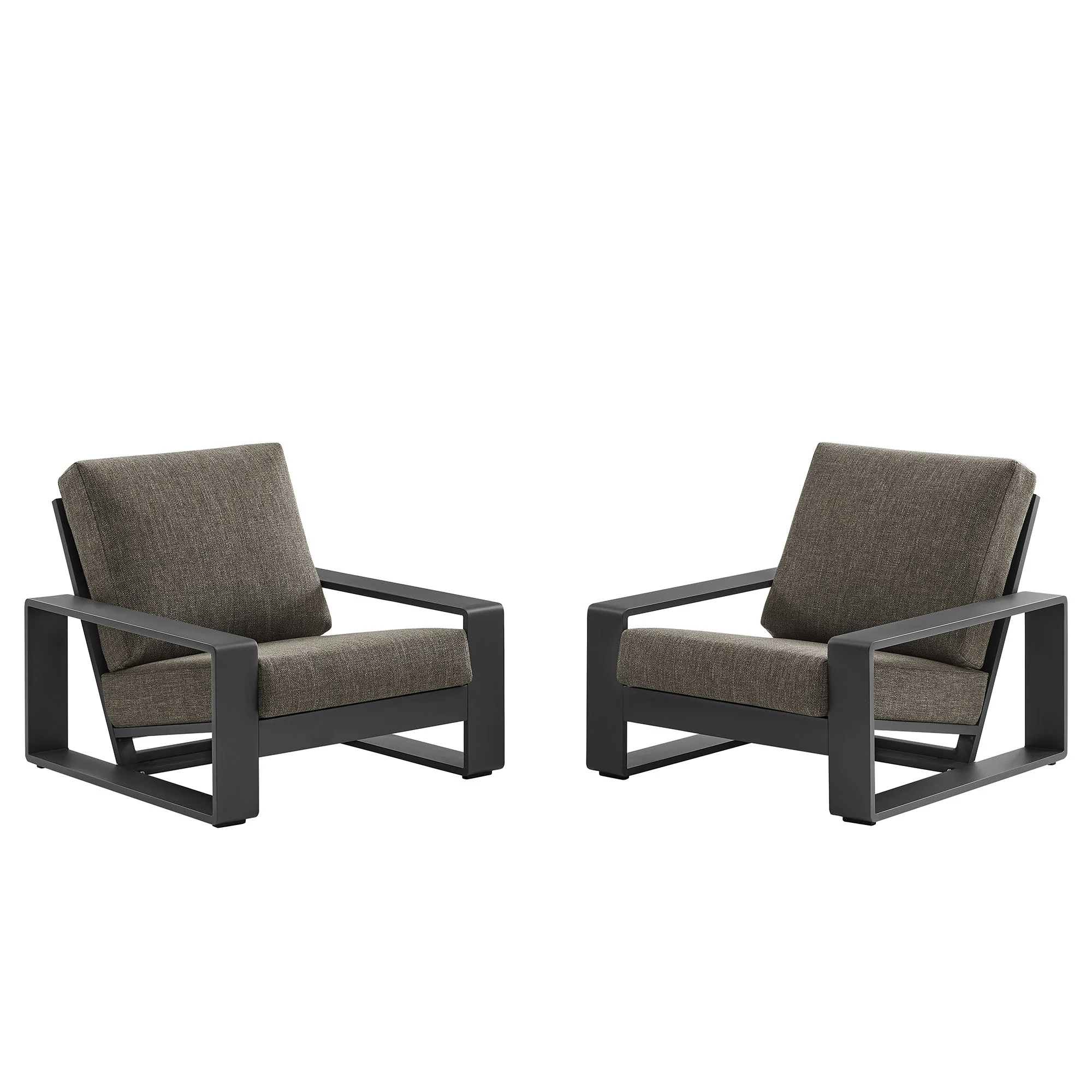 Lirienne Outdoor Patio Aluminum Faux Wood Armchairs Set of 2 by Modway - Image 7