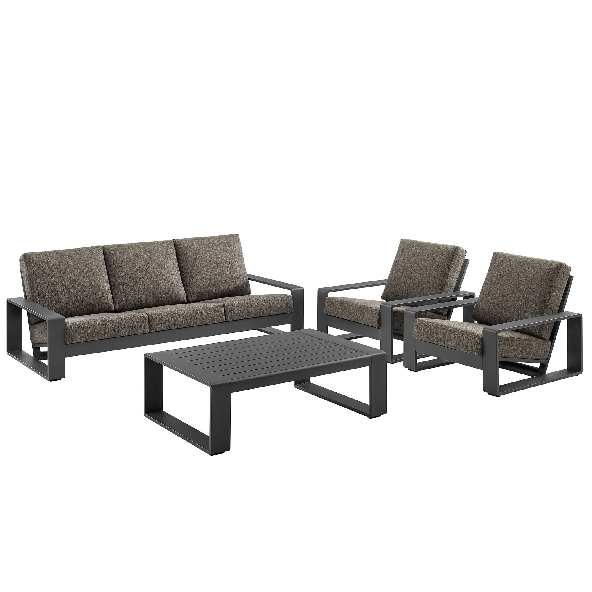 Lirienne Outdoor Patio Aluminum Faux Wood Armchairs Set of 2 by Modway - Image 15