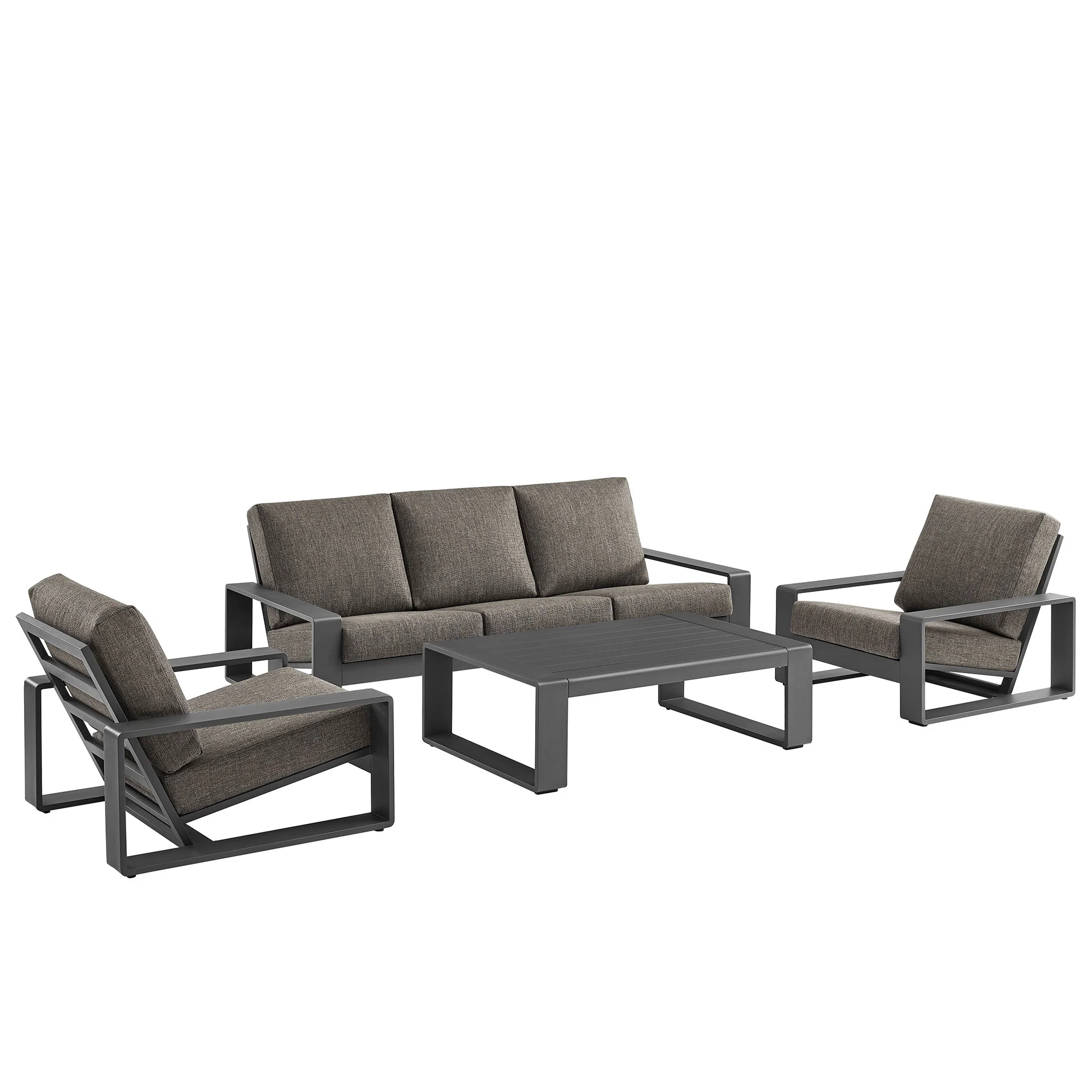 Lirienne Outdoor Patio Aluminum Faux Wood Armchairs Set of 2 by Modway - Image 16