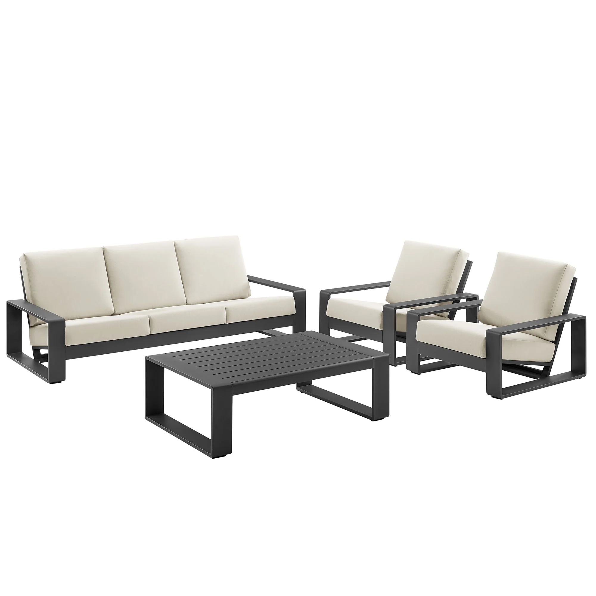 Lirienne Outdoor Patio Aluminum Faux Wood Armchairs Set of 2 by Modway - Image 7
