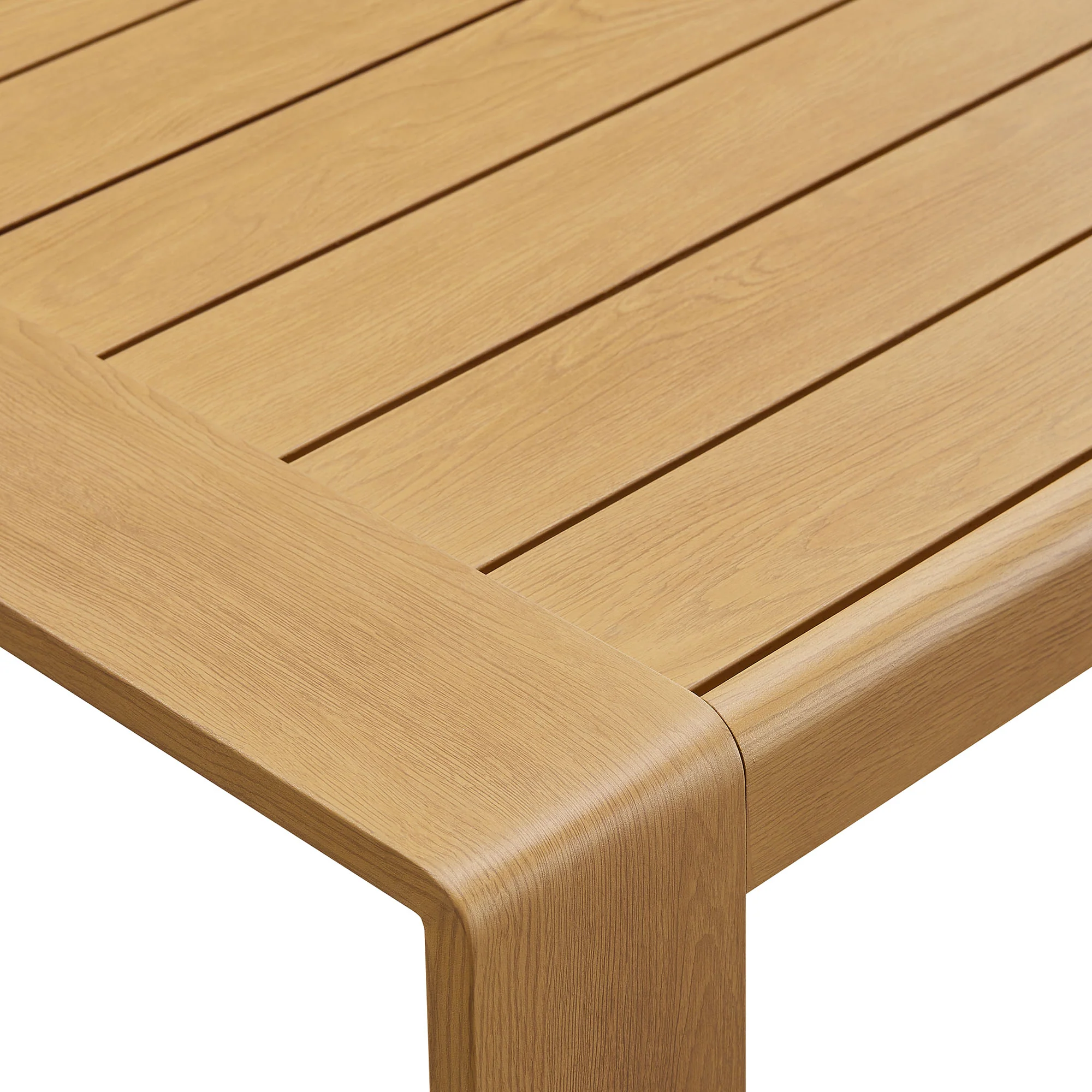 Lirienne Outdoor Patio Aluminum Faux Wood Coffee Table by Modway - Image 6