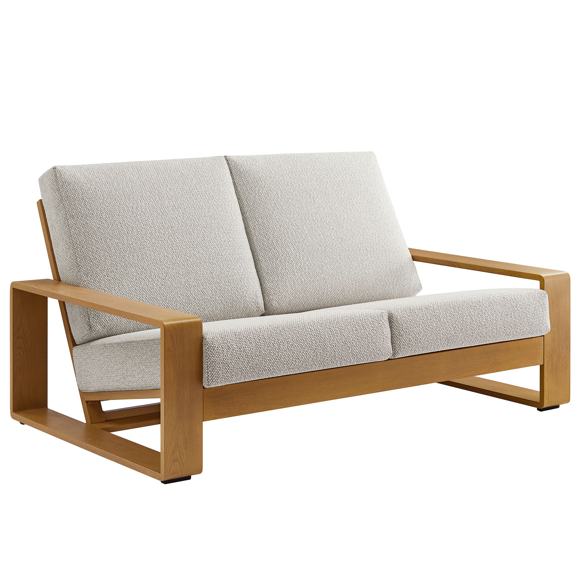 Lirienne Outdoor Patio Aluminum Faux Wood Loveseat by Modway - Image 10