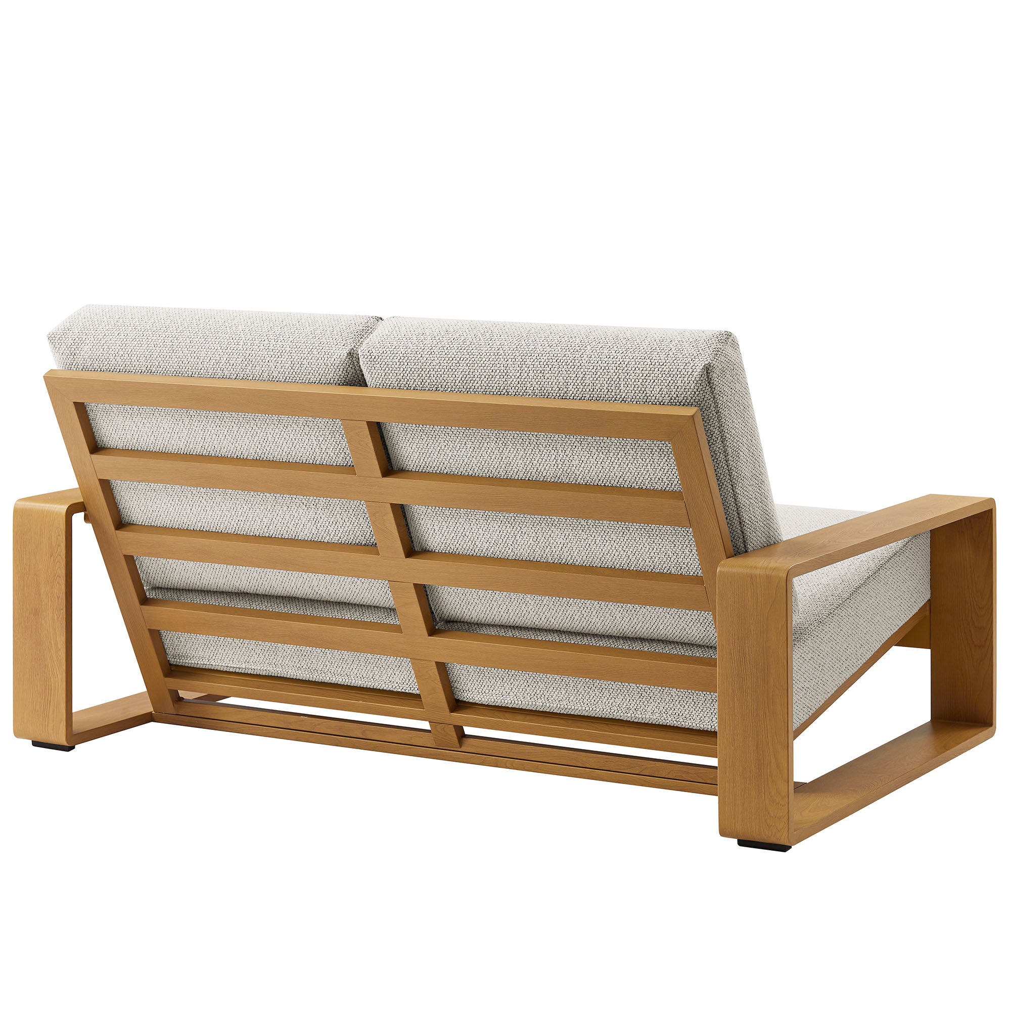 Lirienne Outdoor Patio Aluminum Faux Wood Loveseat by Modway - Image 12