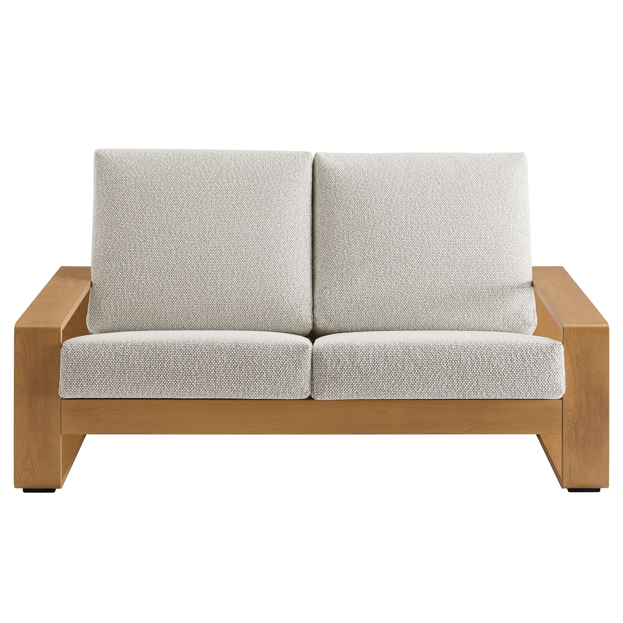 Lirienne Outdoor Patio Aluminum Faux Wood Loveseat by Modway - Image 13