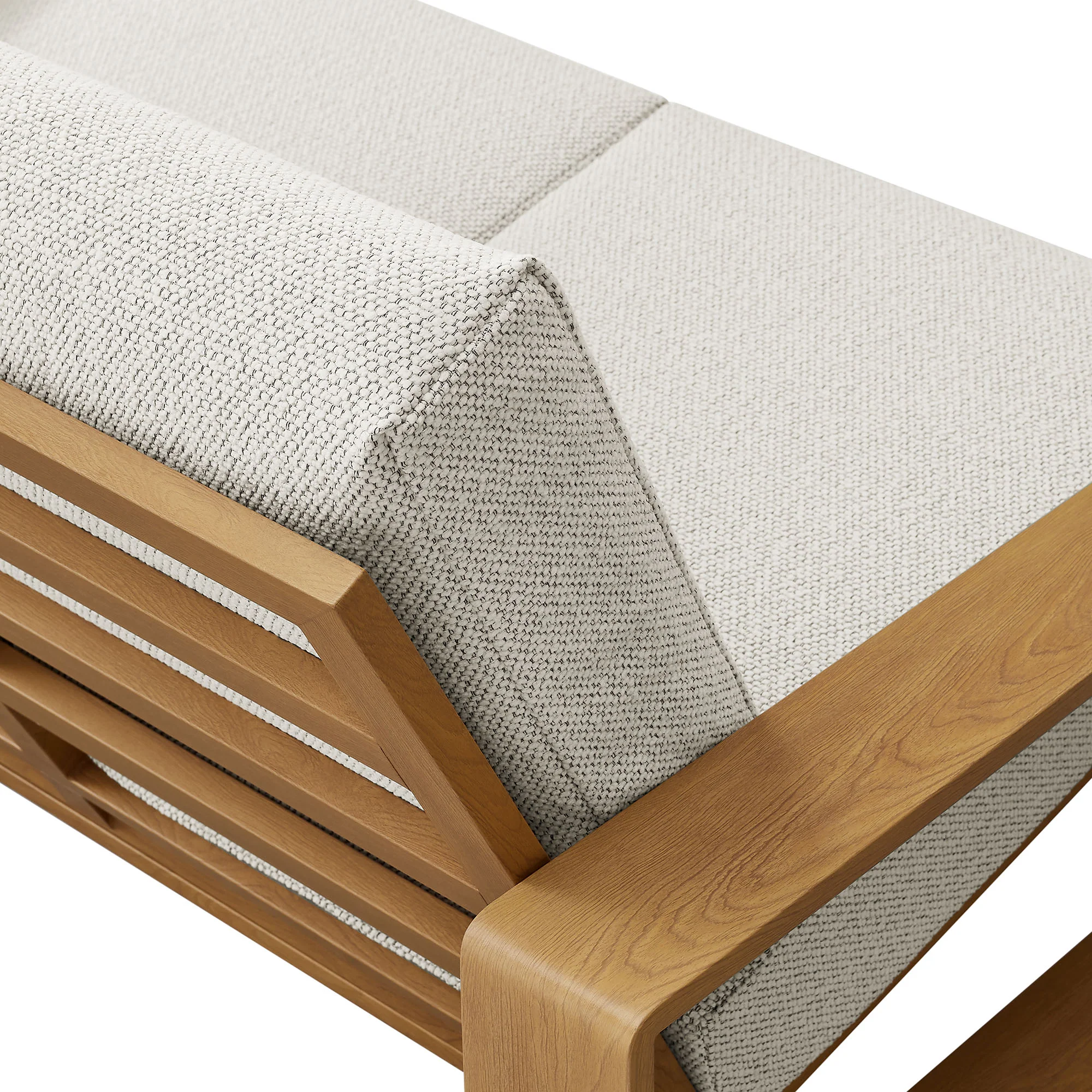 Lirienne Outdoor Patio Aluminum Faux Wood Loveseat by Modway - Image 14