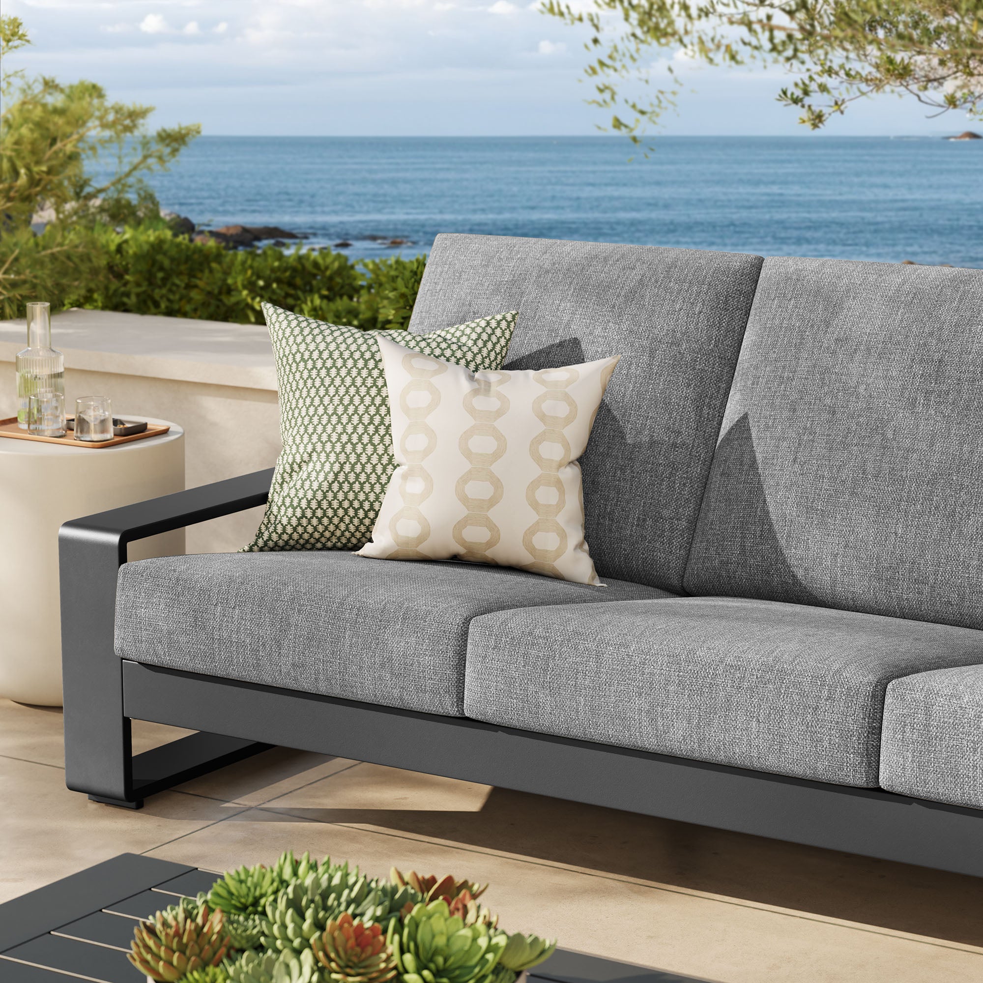 Lirienne Outdoor Patio Aluminum Sofa by Modway - Image 15