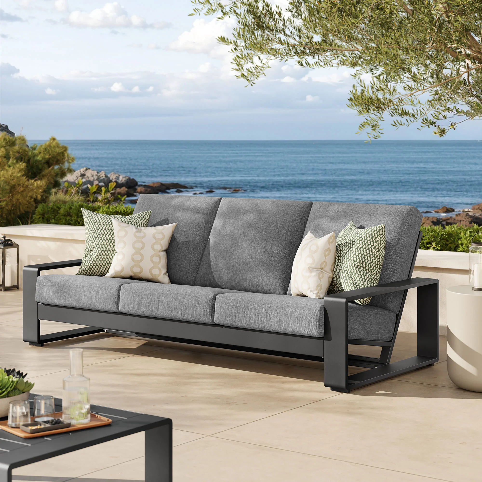 Lirienne Outdoor Patio Aluminum Sofa by Modway - Image 16