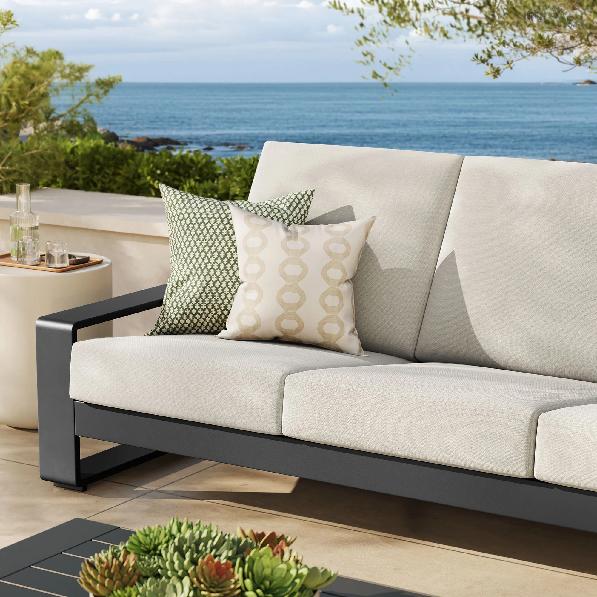 Lirienne Outdoor Patio Aluminum Sofa by Modway - Image 7