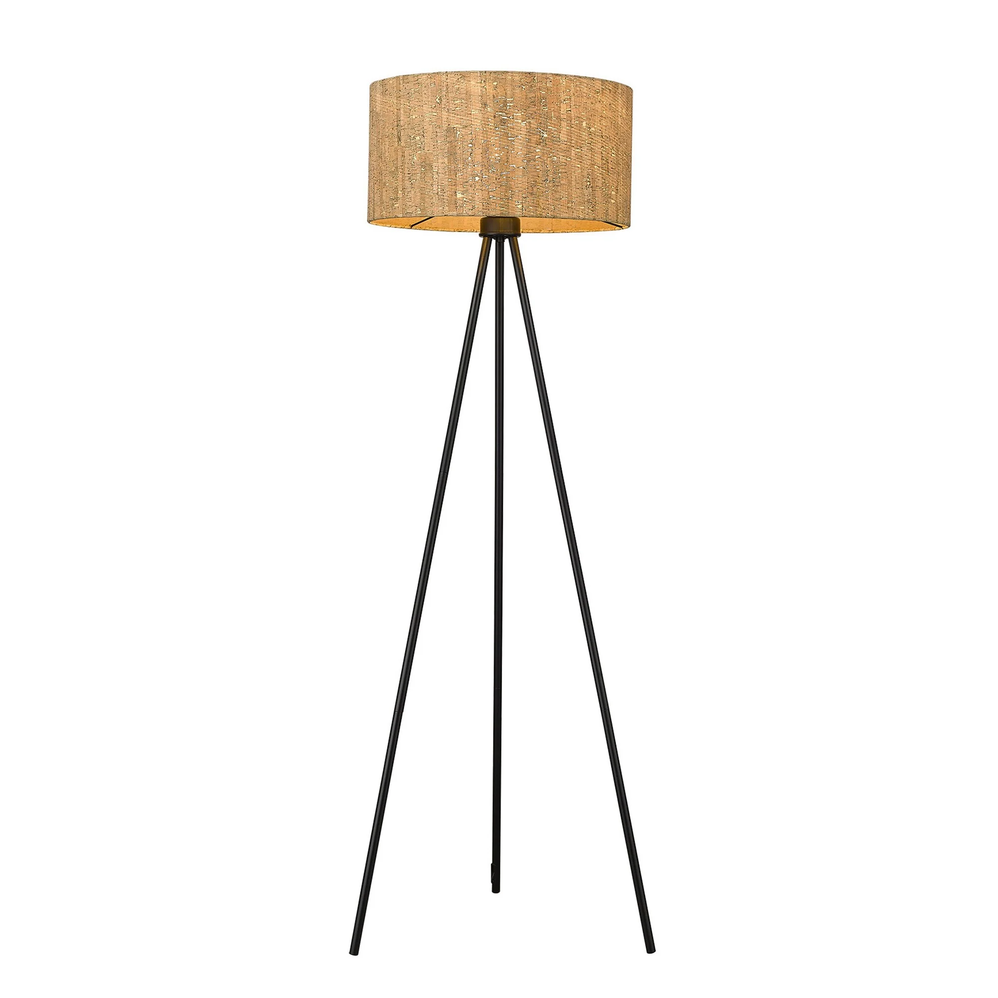 Lisbon 1-Light Matte Black Floor Lamp By Homeroots - Image 2