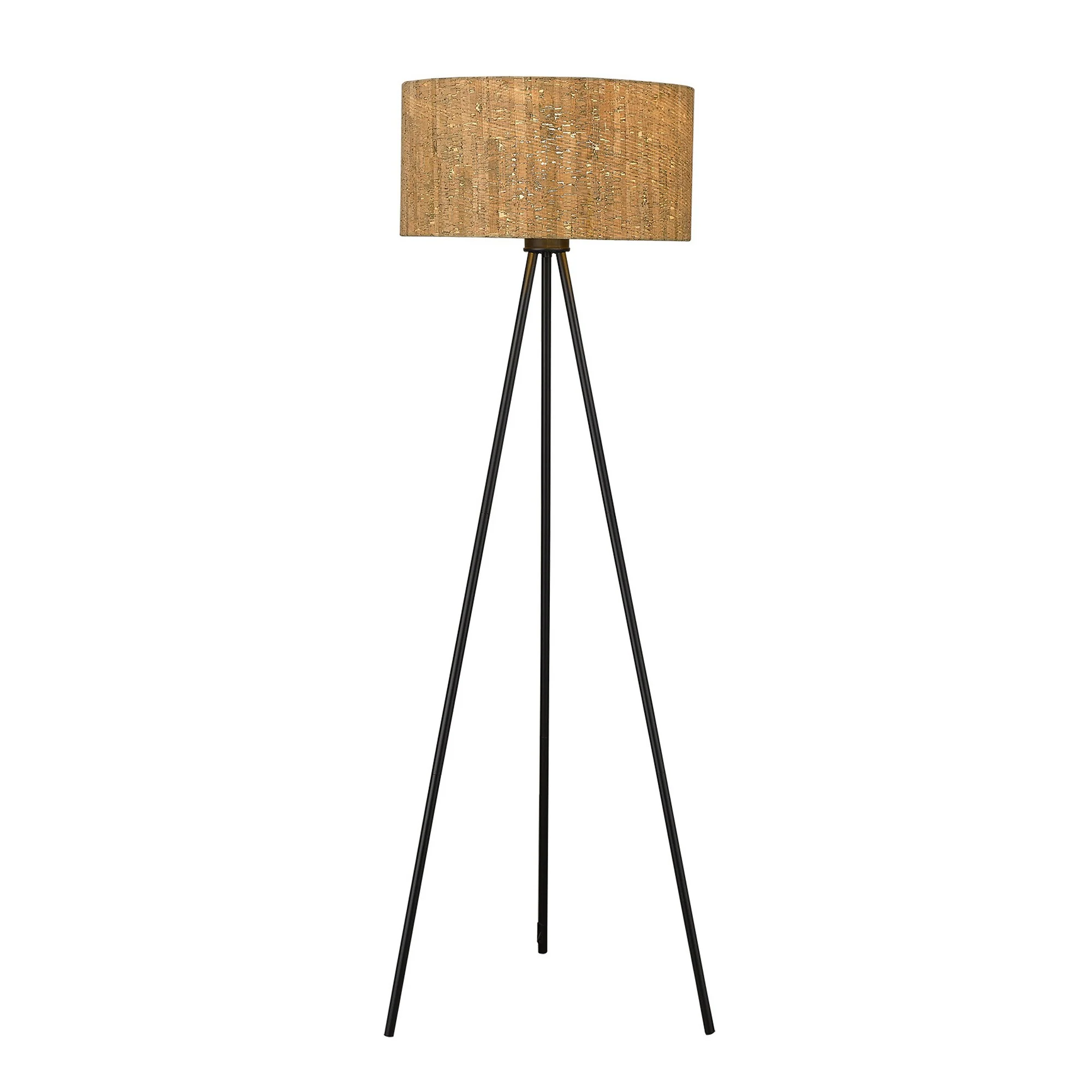 Lisbon 1-Light Matte Black Floor Lamp By Homeroots - Image 3