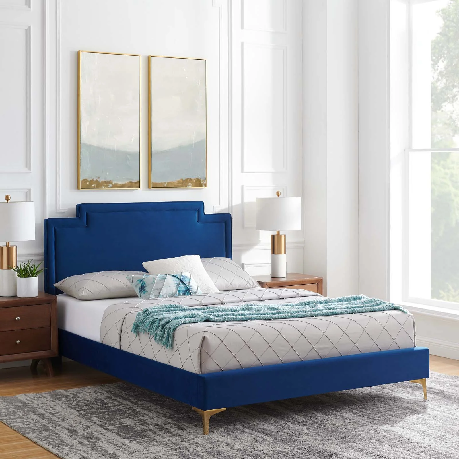 Liva Performance Velvet Full Bed By Modway - MOD-6806 - Image 26