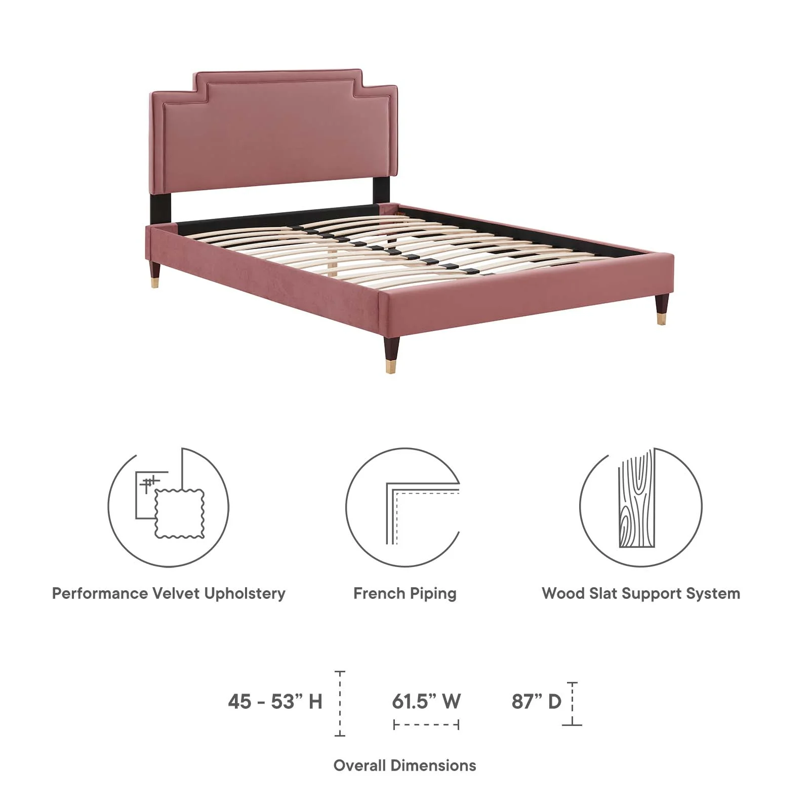 Liva Performance Velvet Full Bed By Modway - MOD-6811 - Image 21