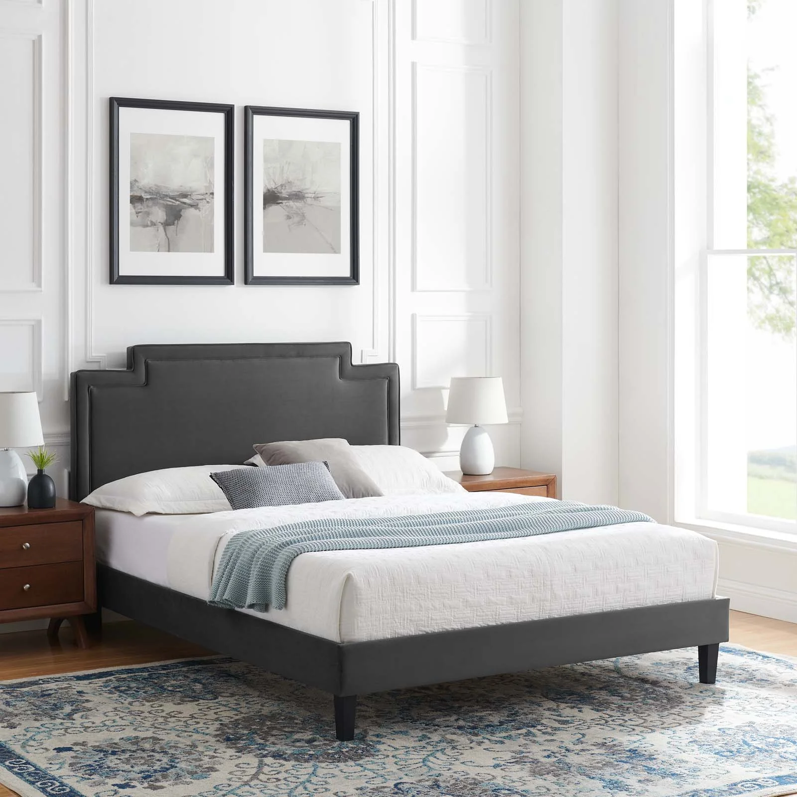 Liva Performance Velvet Full Bed By Modway - MOD-6816 - Image 4