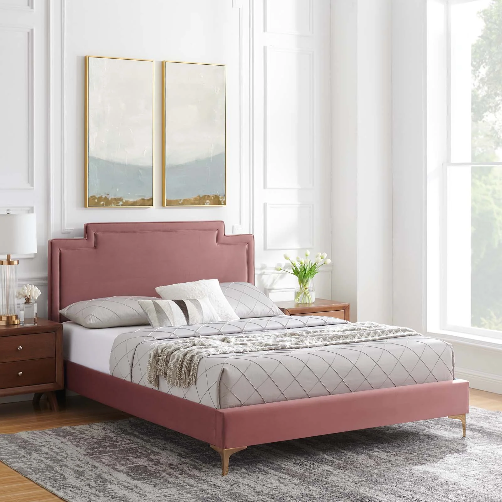 Liva Performance Velvet King Bed By Modway - MOD-6836 - Image 15