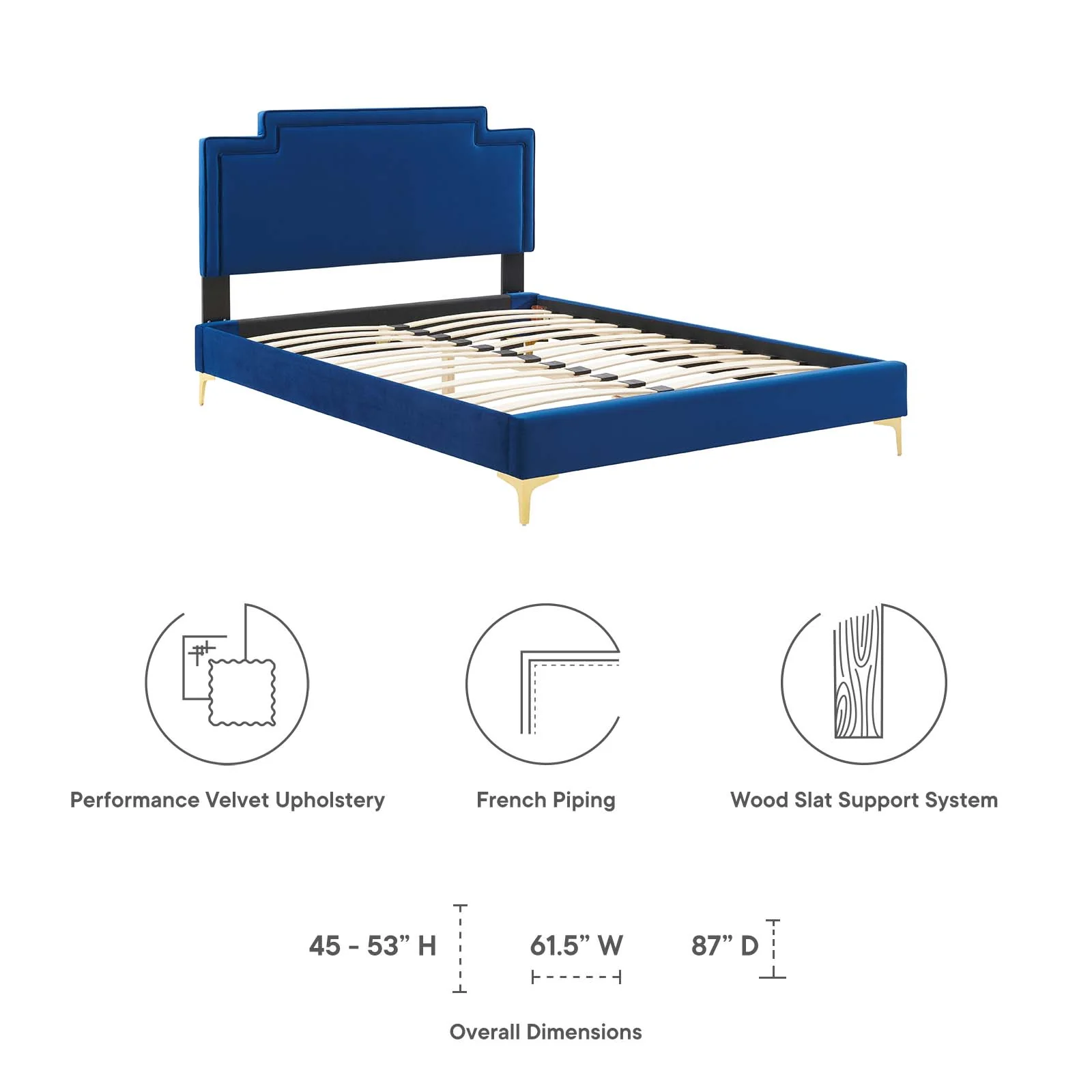 Liva Performance Velvet King Bed By Modway - MOD-6836 - Image 32