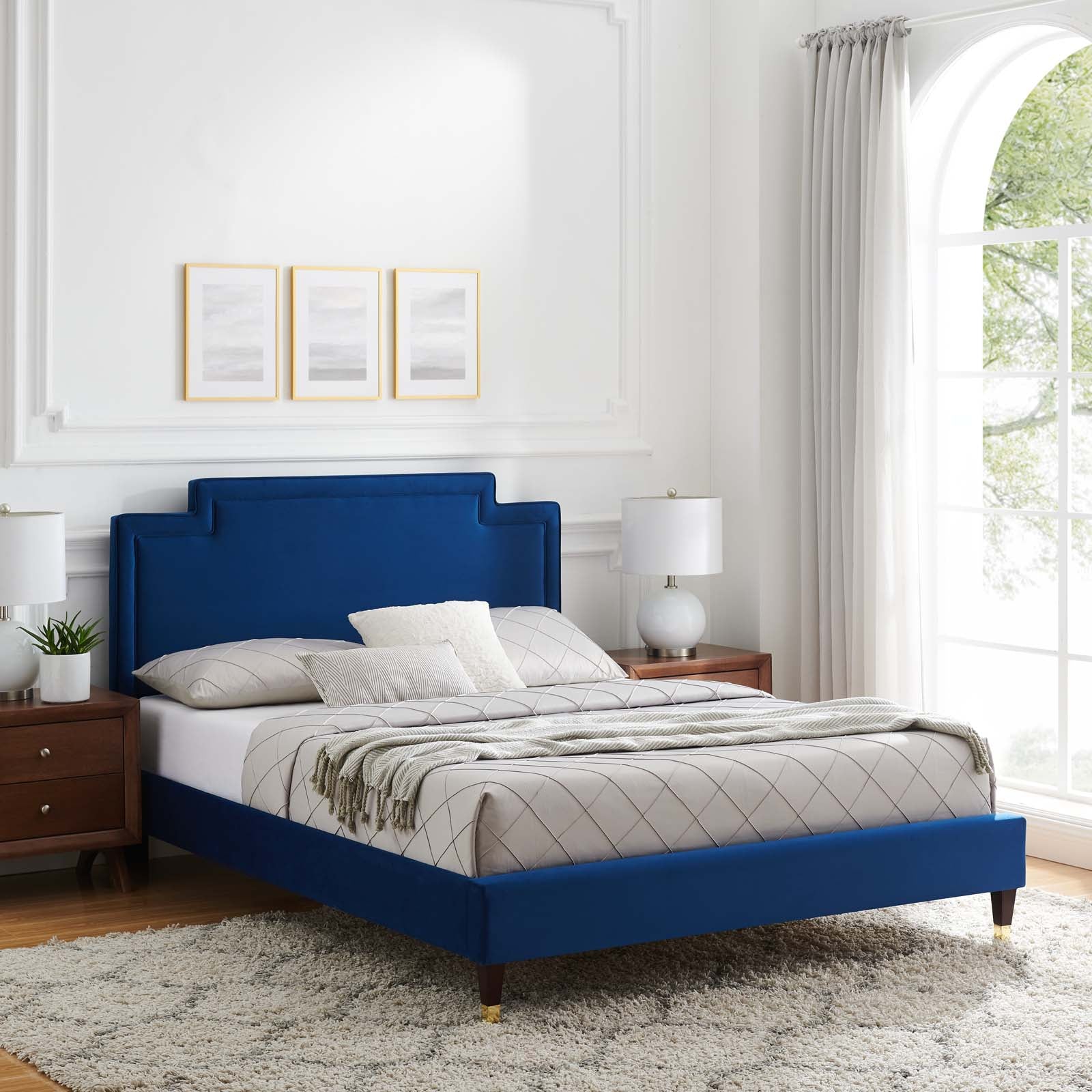 Liva Performance Velvet King Bed By Modway - MOD-6841 - Image 26