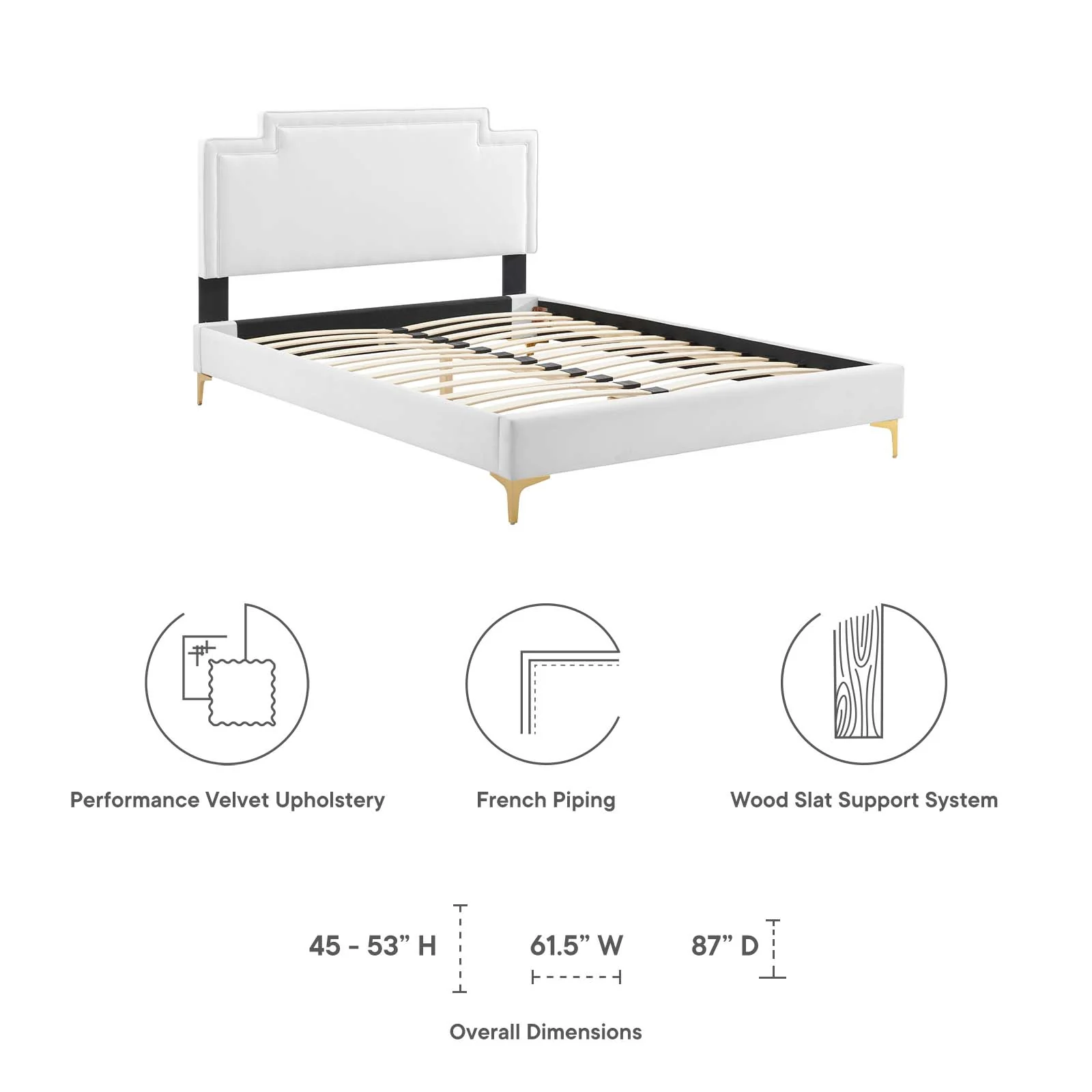 Liva Performance Velvet Queen Bed By Modway - MOD-6821 - Image 43