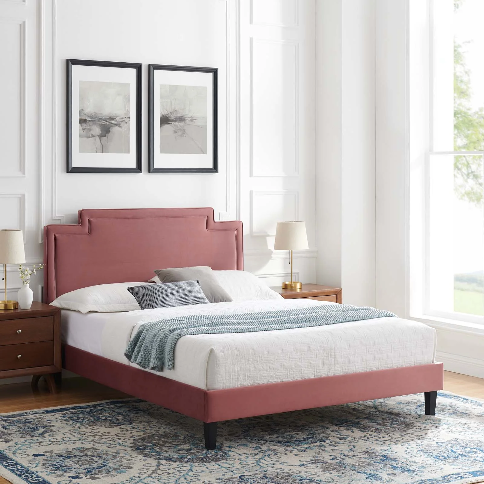 Liva Performance Velvet Queen Bed By Modway - MOD-6831 - Image 12