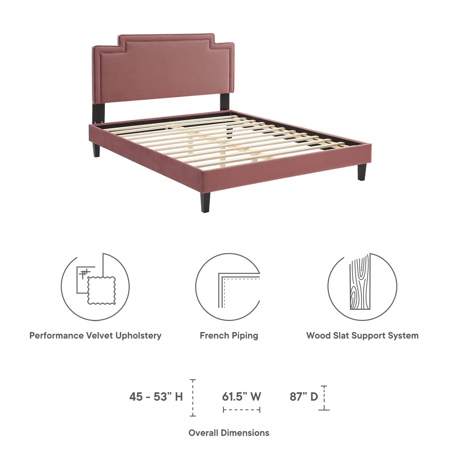 Liva Performance Velvet Twin Bed By Modway - MOD-6801 - Image 21