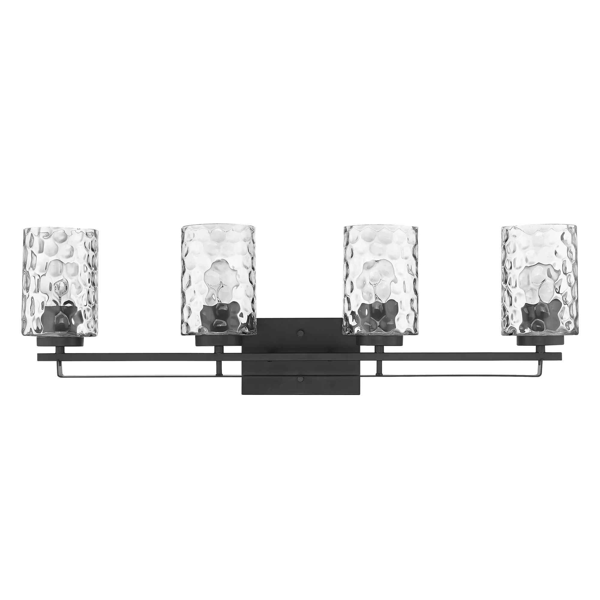 Livvy 4-Light Matte Black Vanity By Homeroots - Image 3