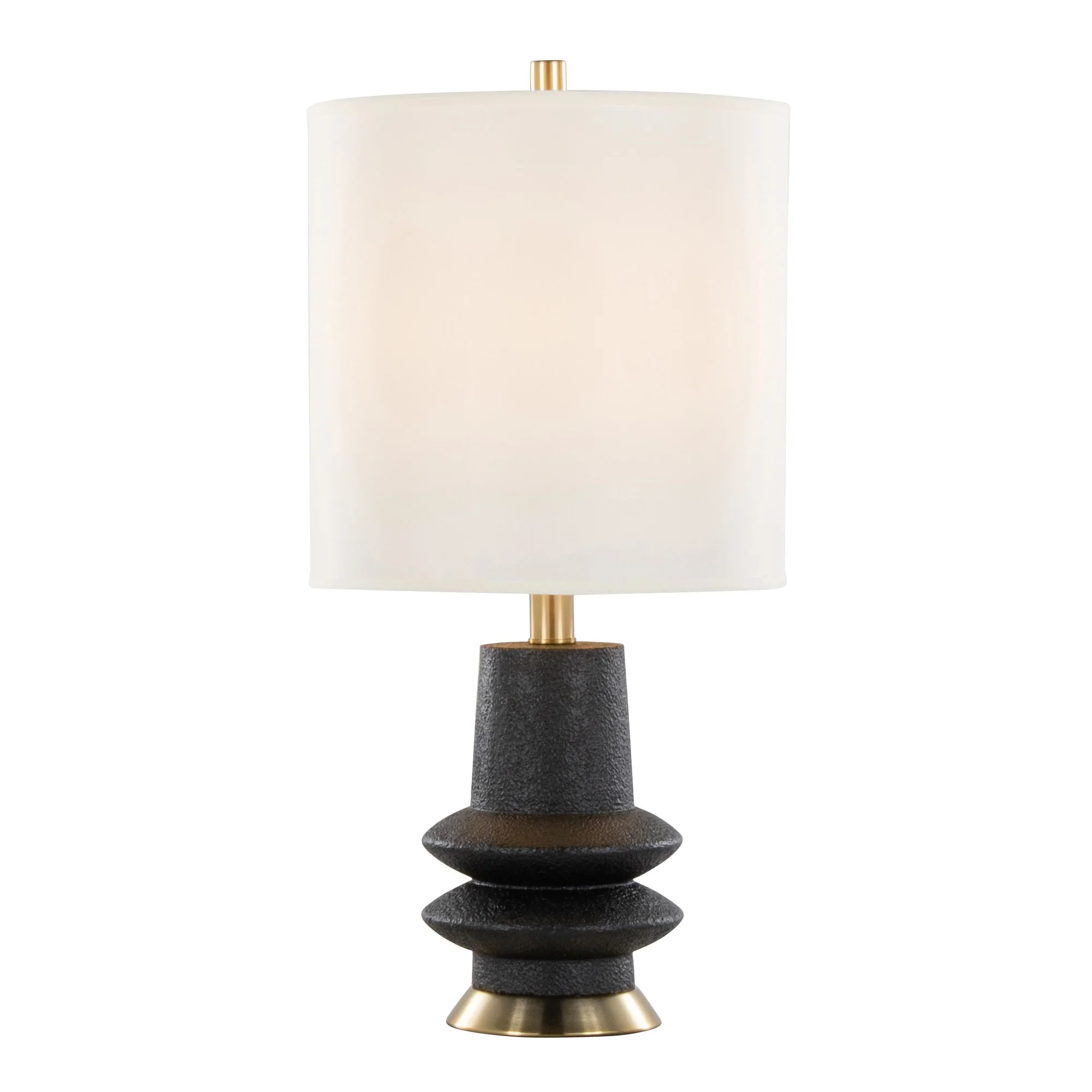 Lloyd 26" Polyresin Table Lamp  - Set of 2 By LumiSource - GPT26-LLOYD BKW2 - Image 4