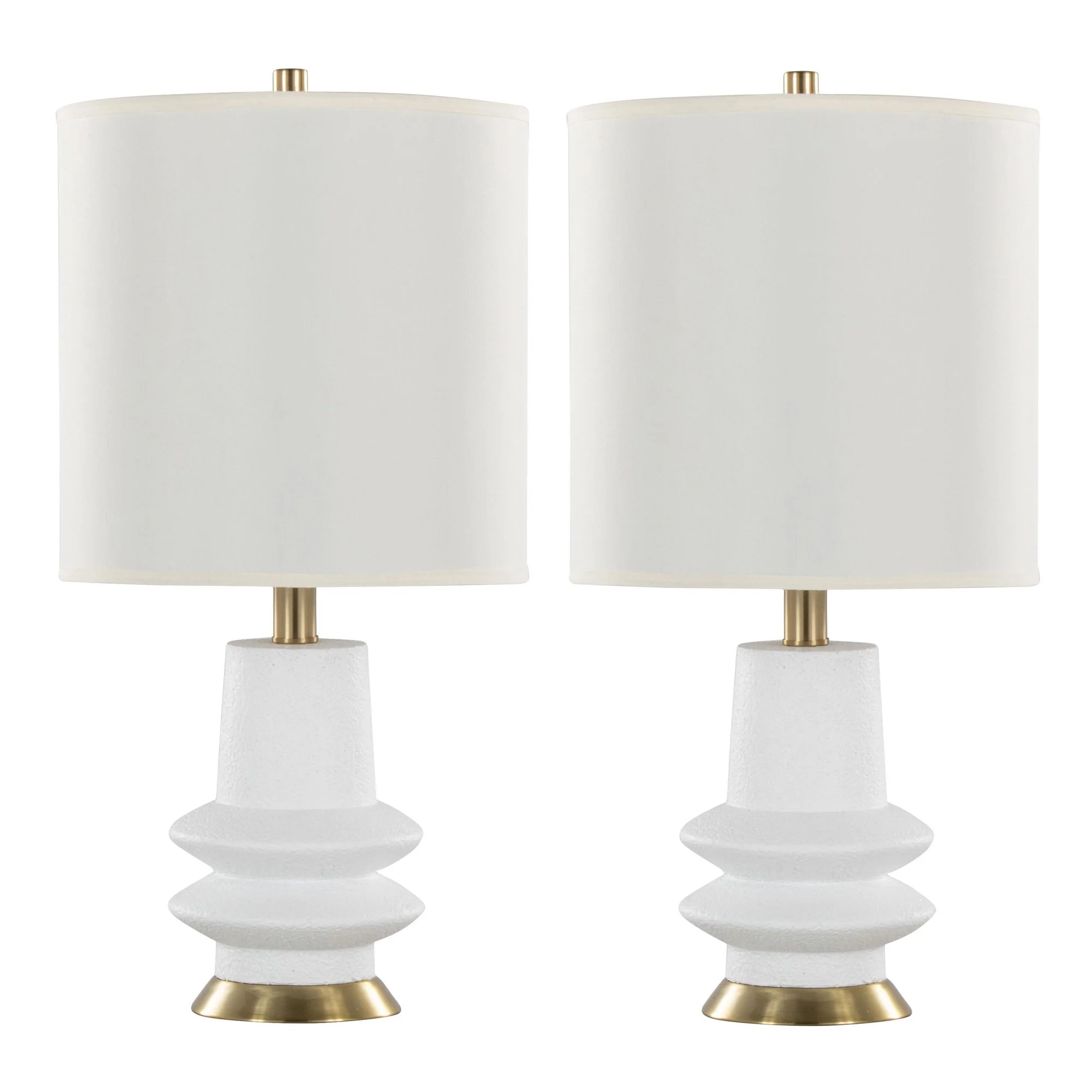 Lloyd 26" Polyresin Table Lamp  - Set of 2 By LumiSource - GPT26-LLOYD BKW2 - Image 9