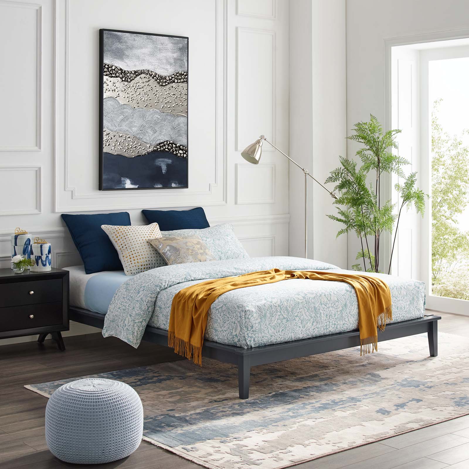 Lodge King Wood Platform Bed Frame By Modway - MOD-6056 - Image 12