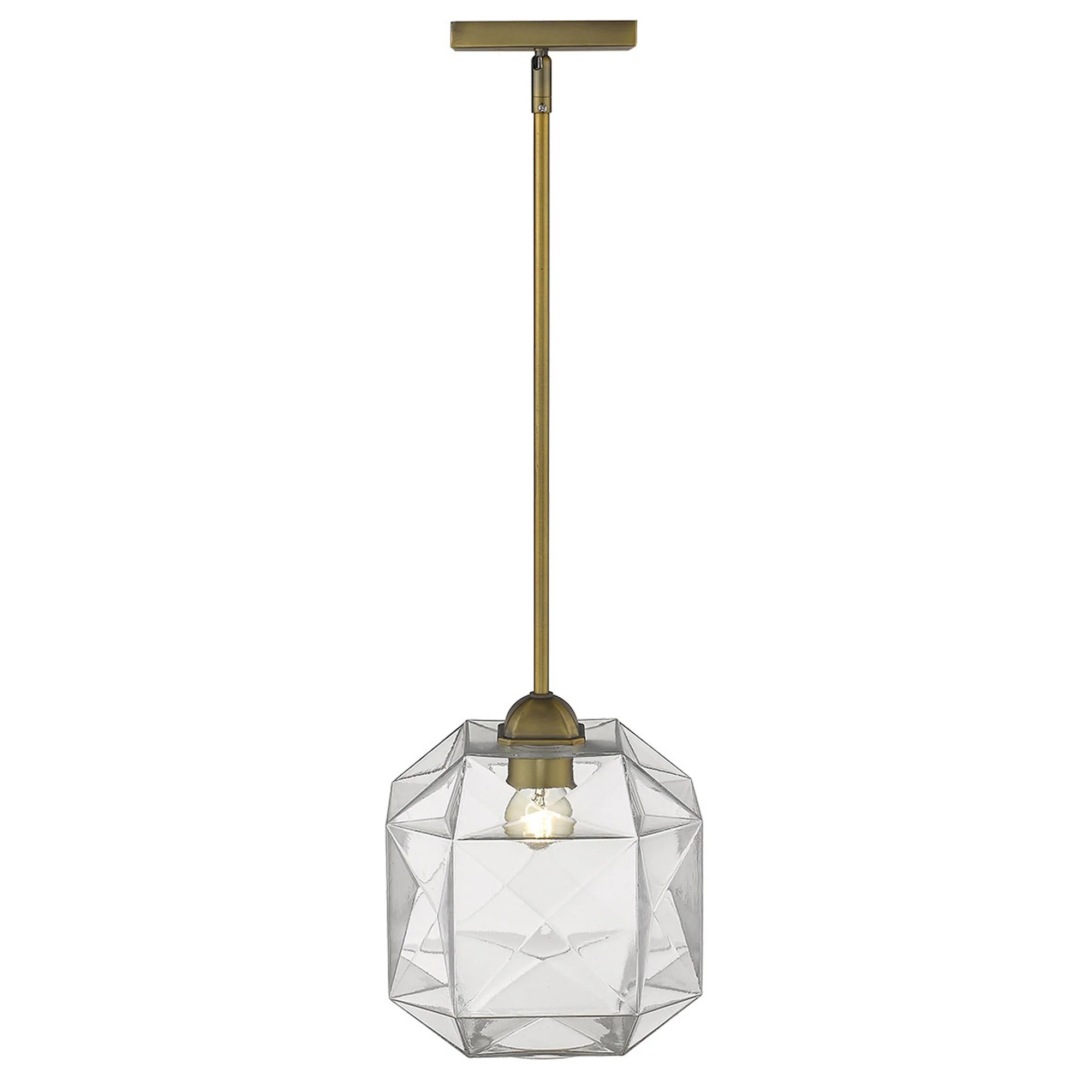 Loft 1-Light Brass Pendant By Homeroots - Image 2